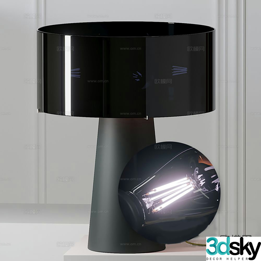 Italian table lamp lamp lighting 3d model