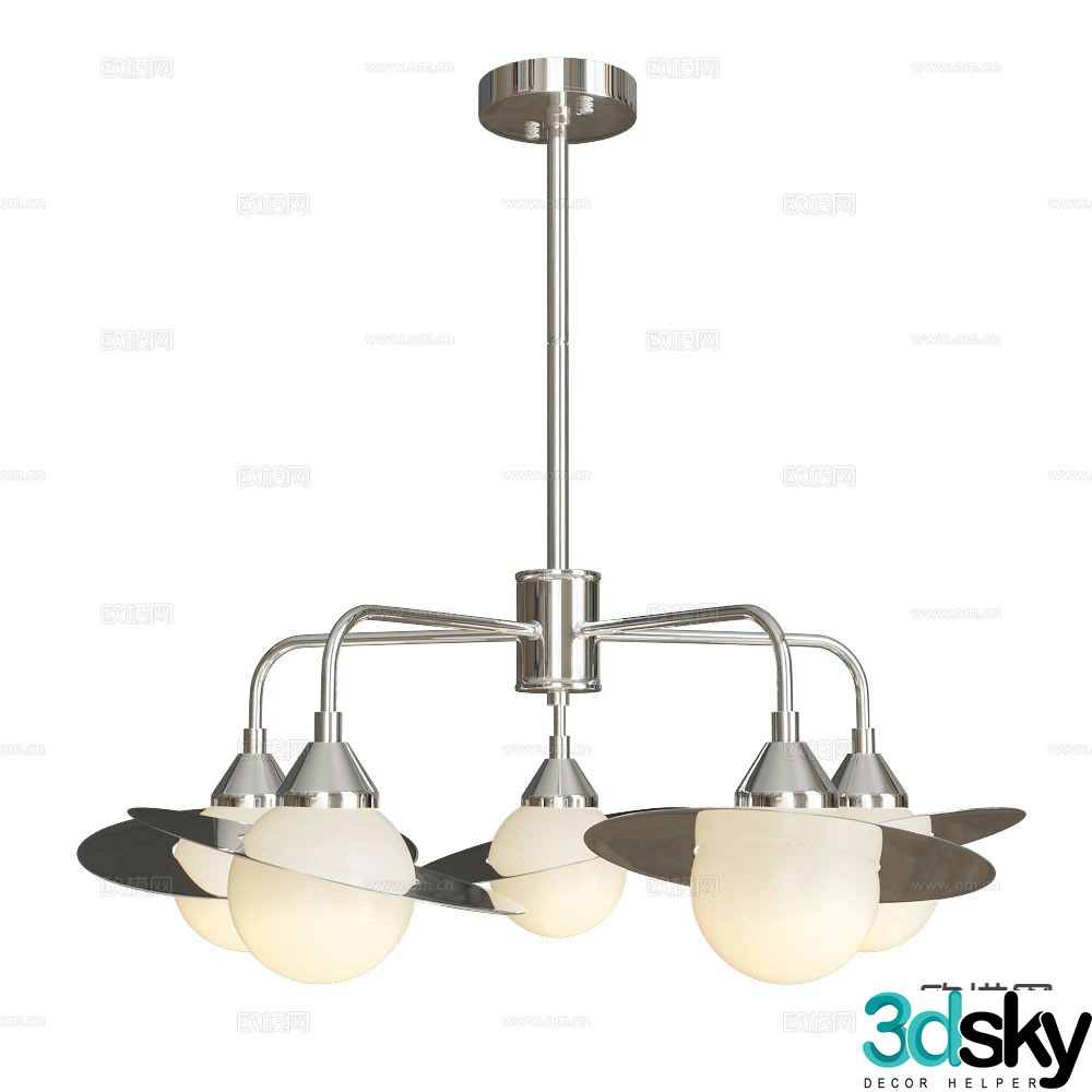 Stilfort modern multi-head chandelier 3d model