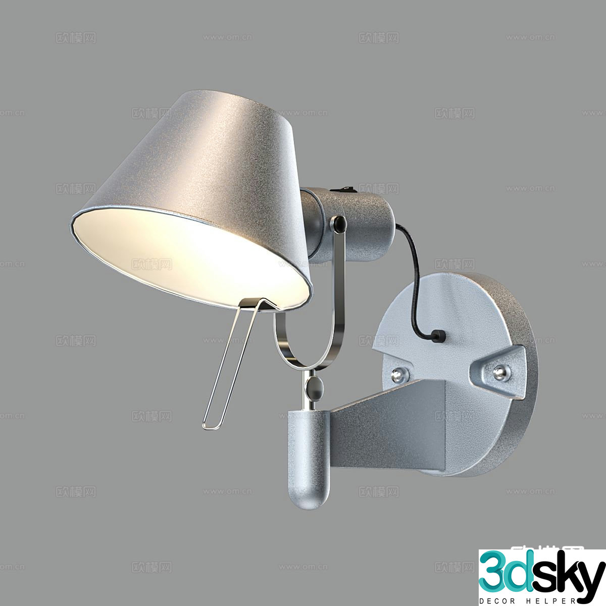 Nordic wall light 3d model
