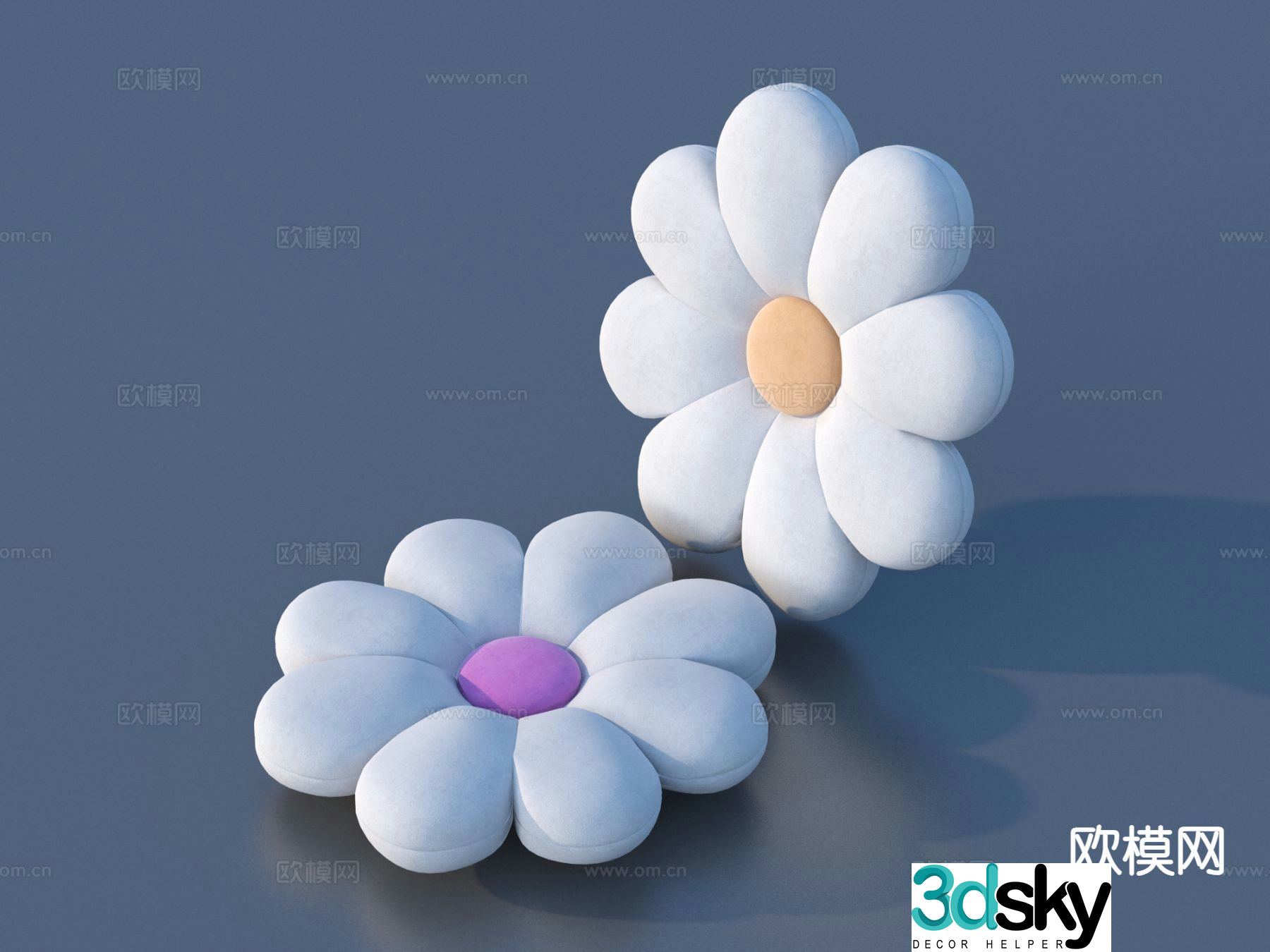 Styling pillow flower pillow 3d model
