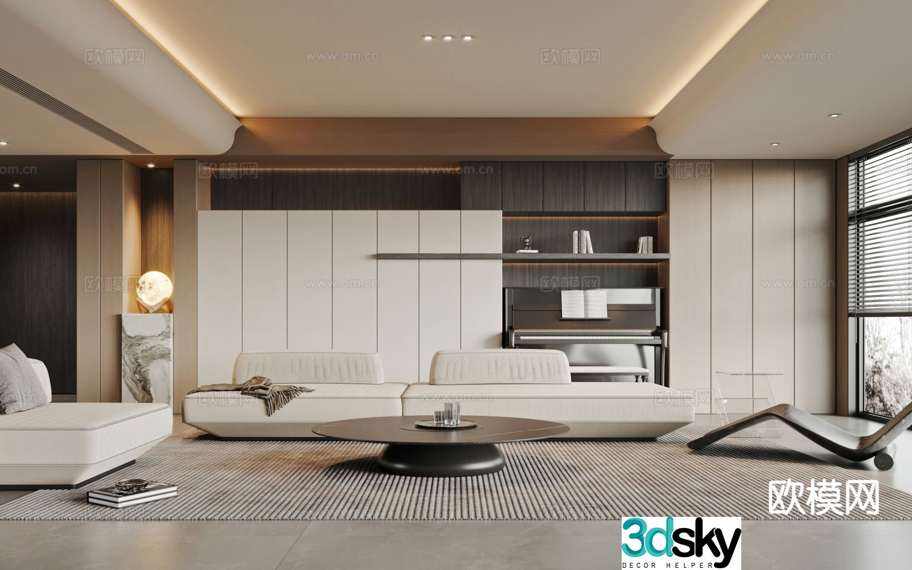 Italian living room 3d model