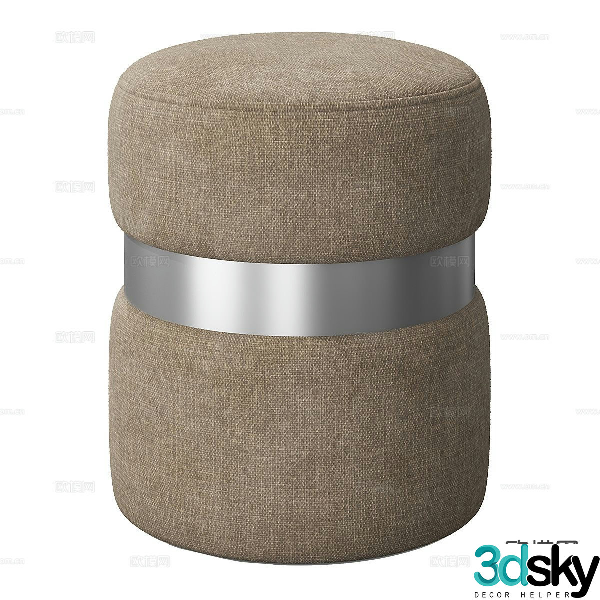 Sofa stool low stool stool round stool 3d model