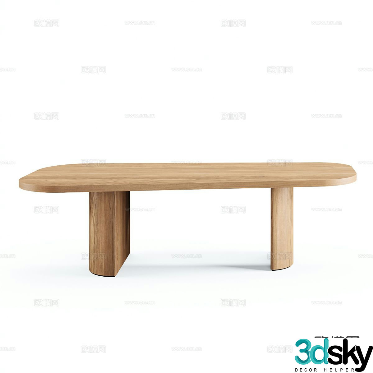 Nordic dining table 3d model