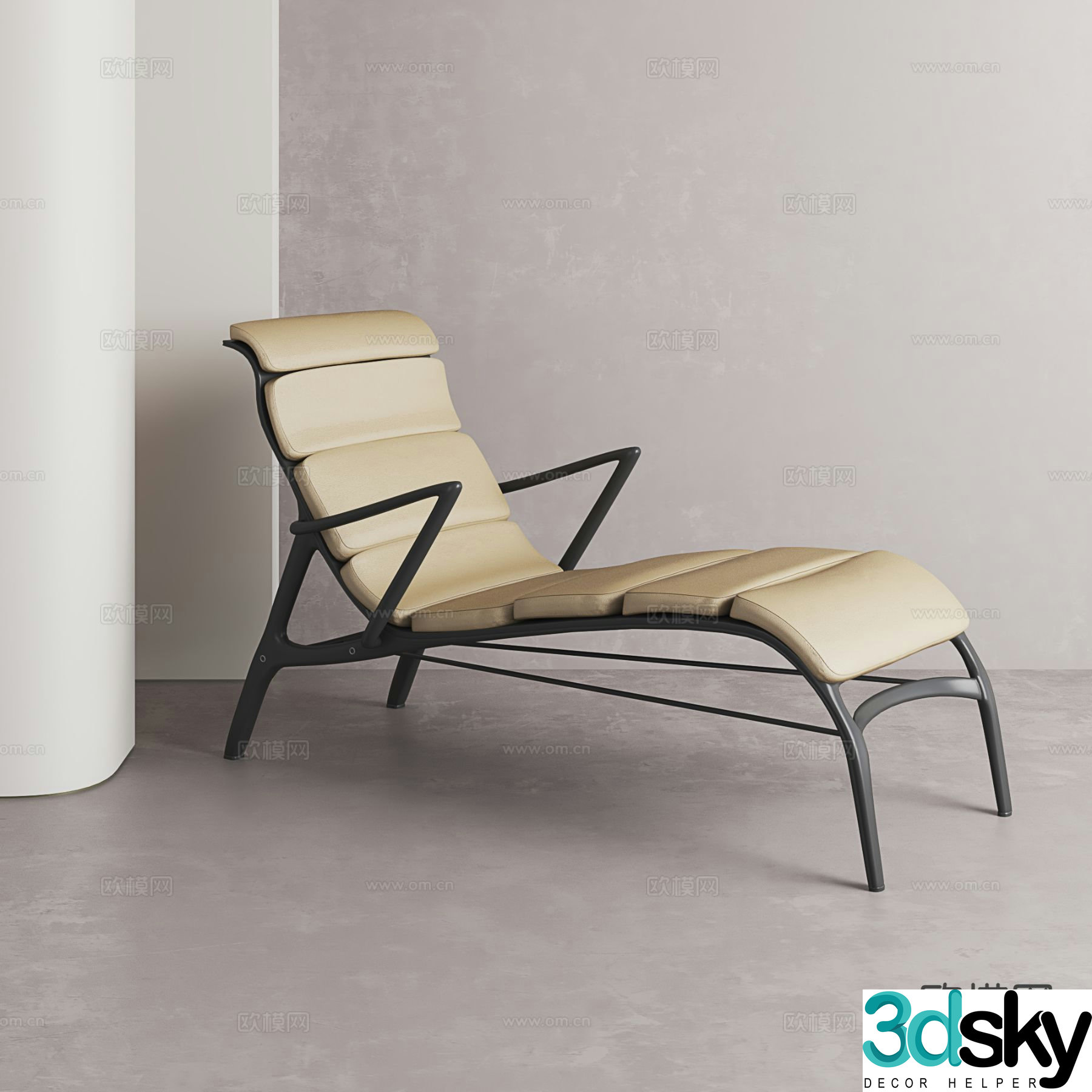 Modern lounge chair 3d model