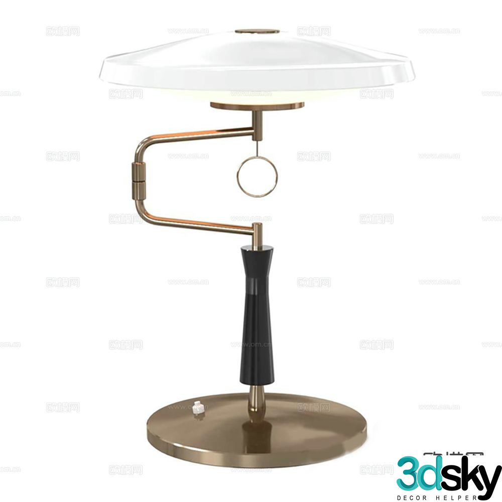 Light luxury table lamp 3D model