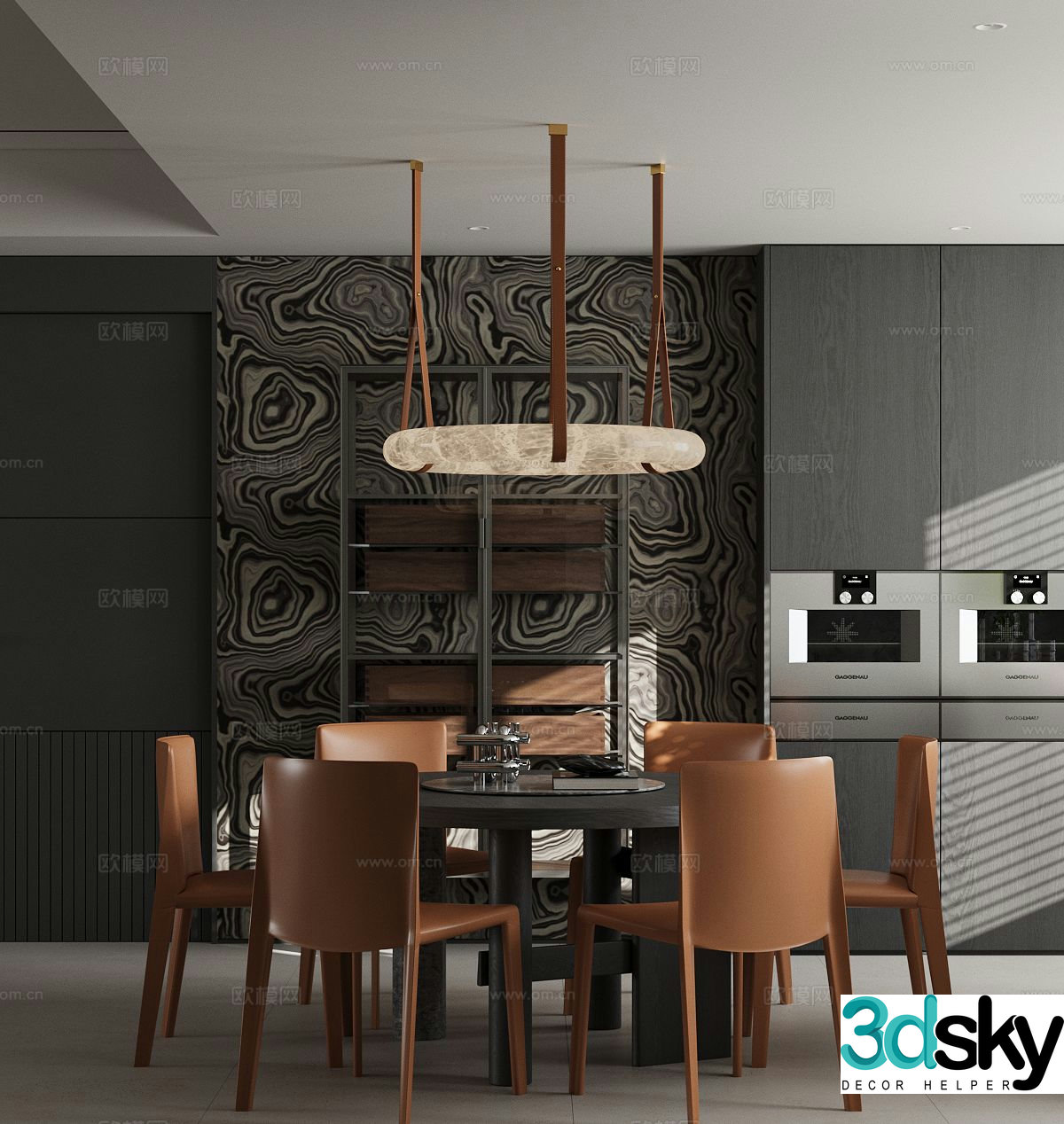 Modern restaurant 3d model