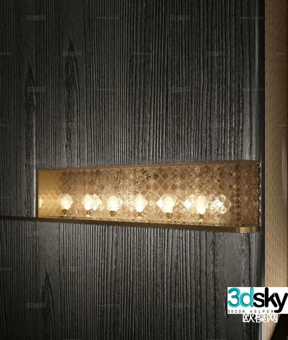 Modern wall light 3d model