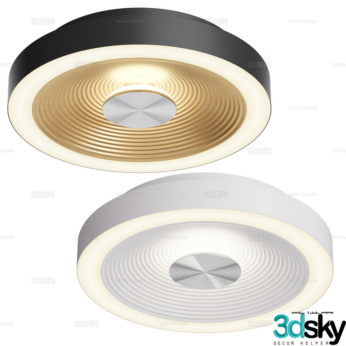 Simple ceiling lamp 3d model
