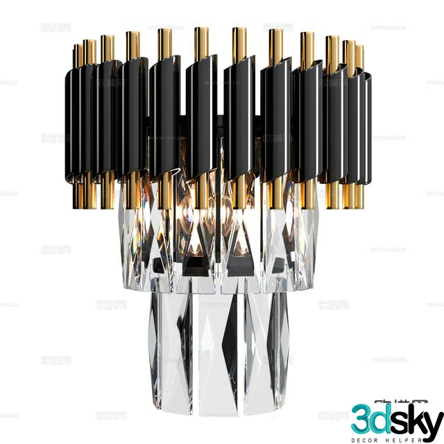 Light luxury wall lamp 3D model