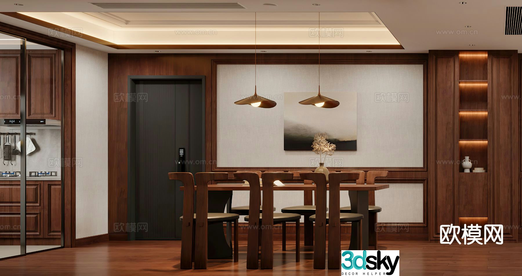 Medieval style restaurant 3d model