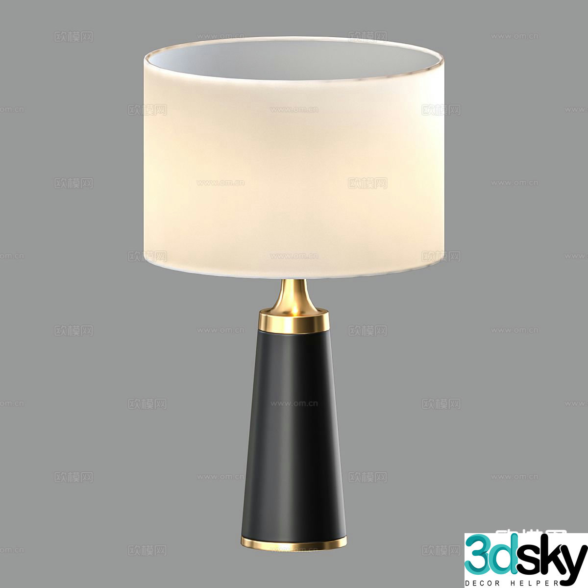 Light luxury table lamp 3D model