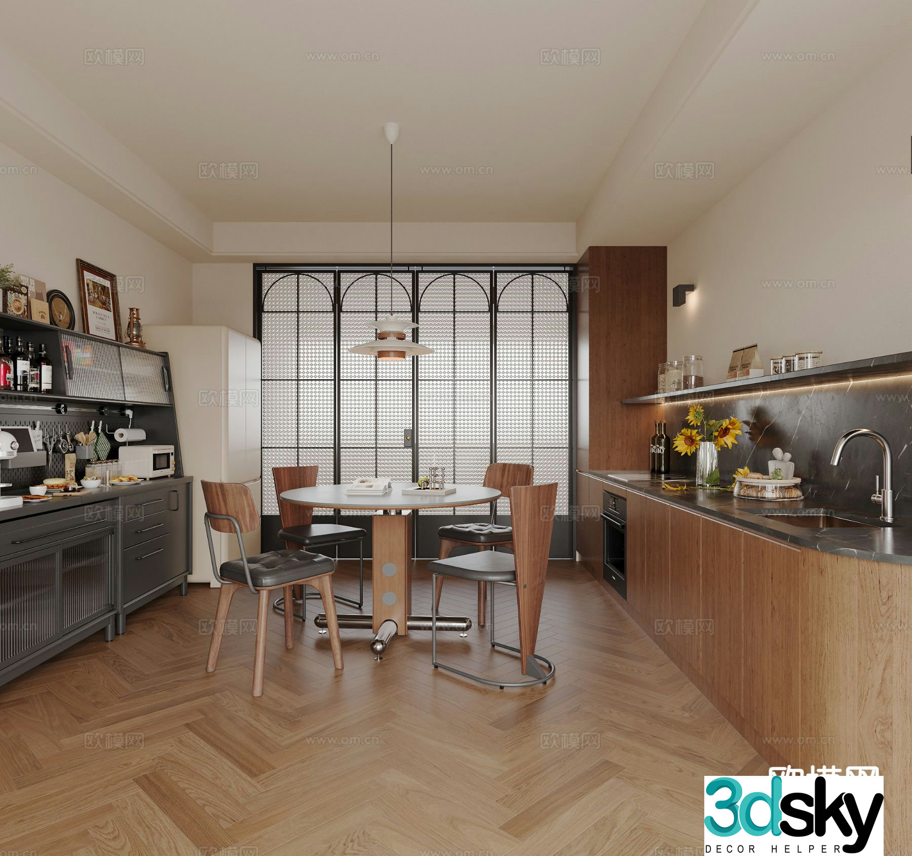 Medieval style restaurant 3d model