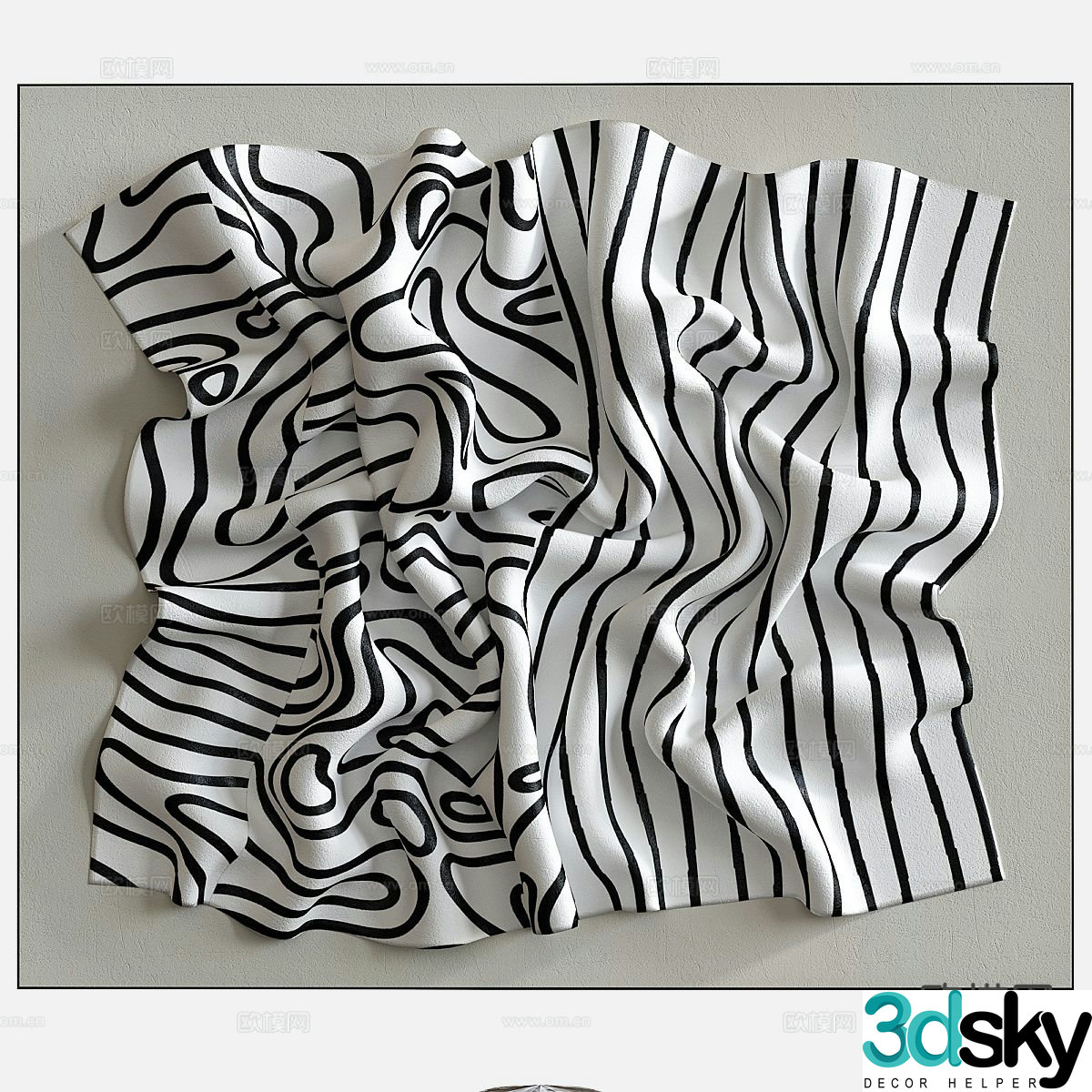 Three-dimensional hanging decoration wall decoration 3D model
