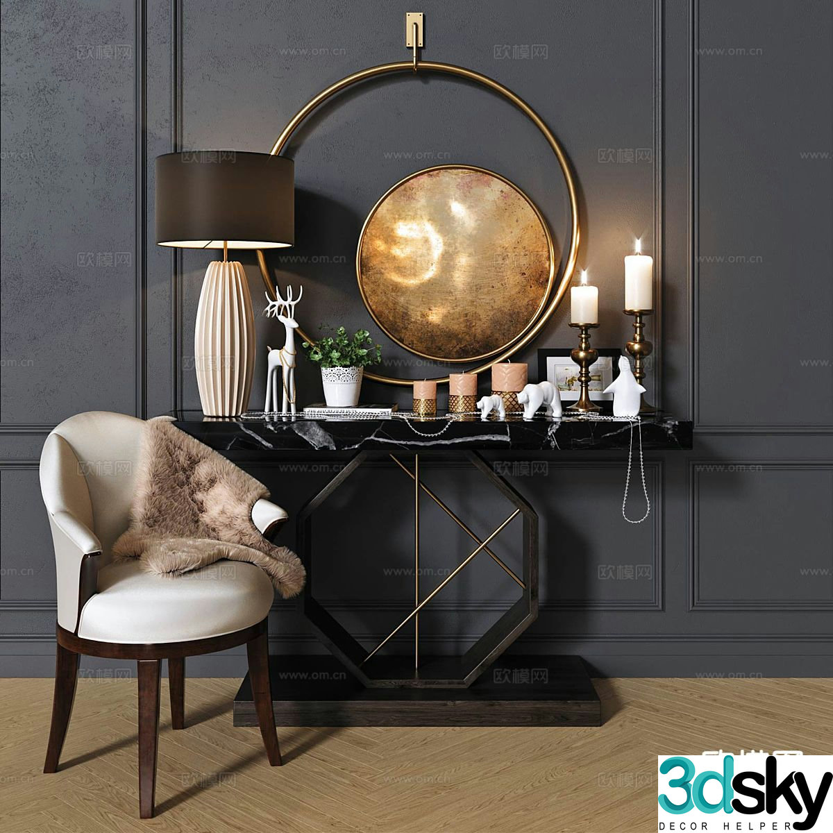 Dressing table 3d model