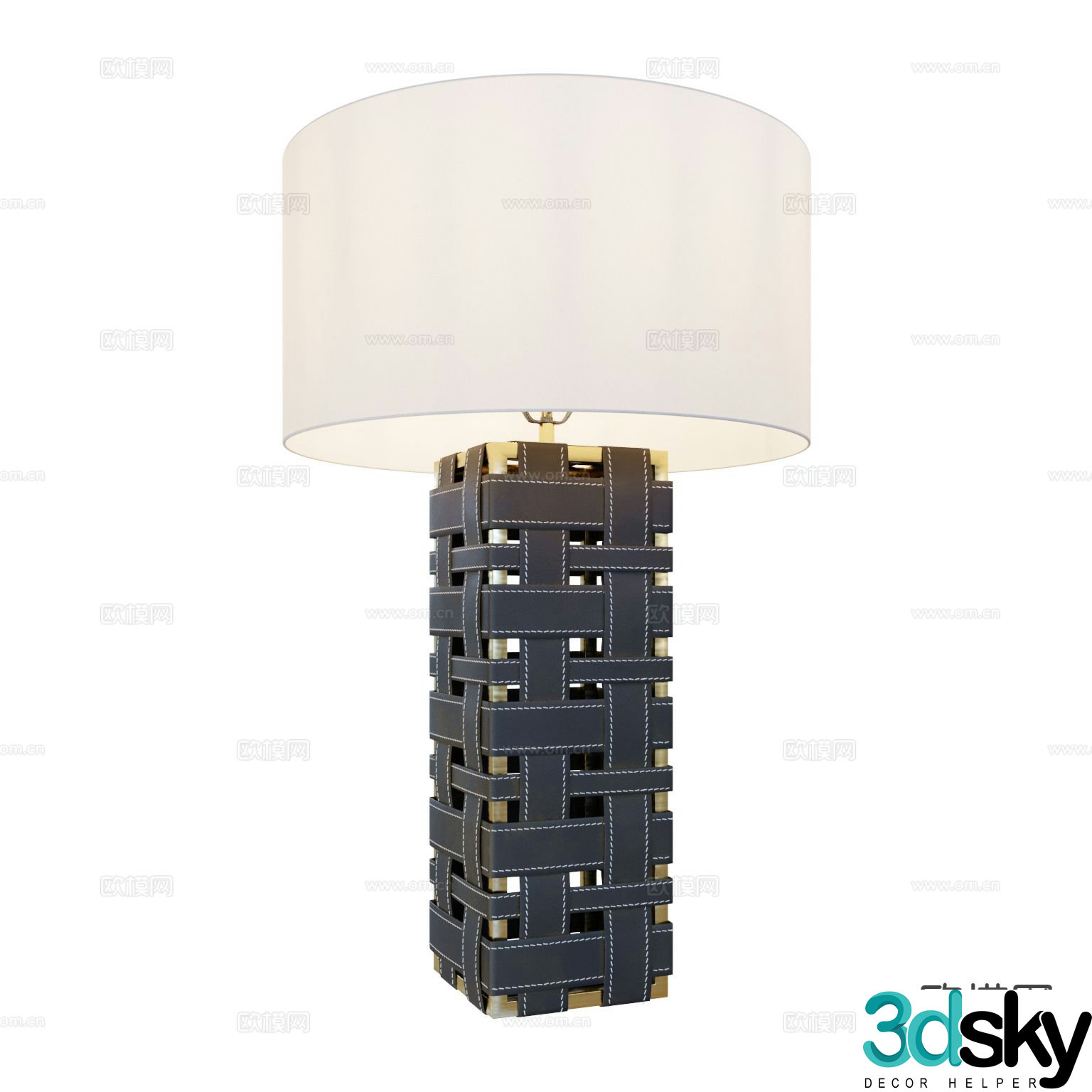 Italian table lamp 3d model