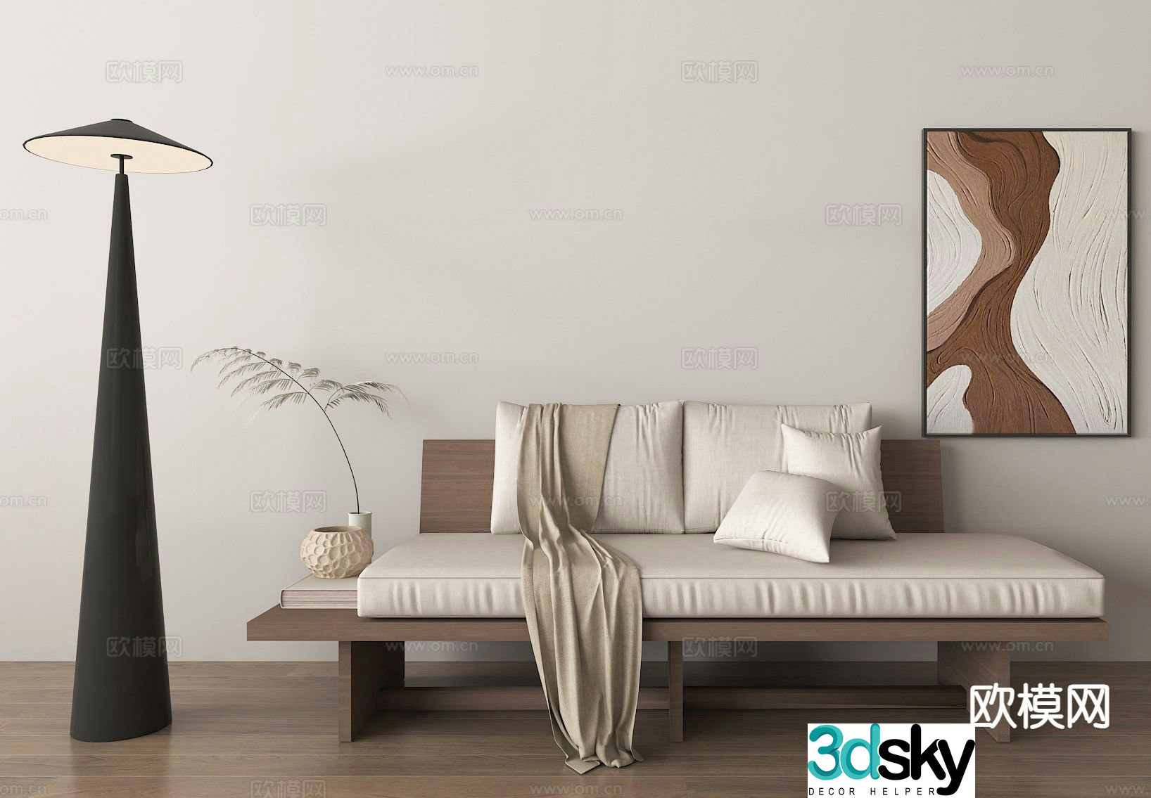 Wabi-sabi loveseat 3d model
