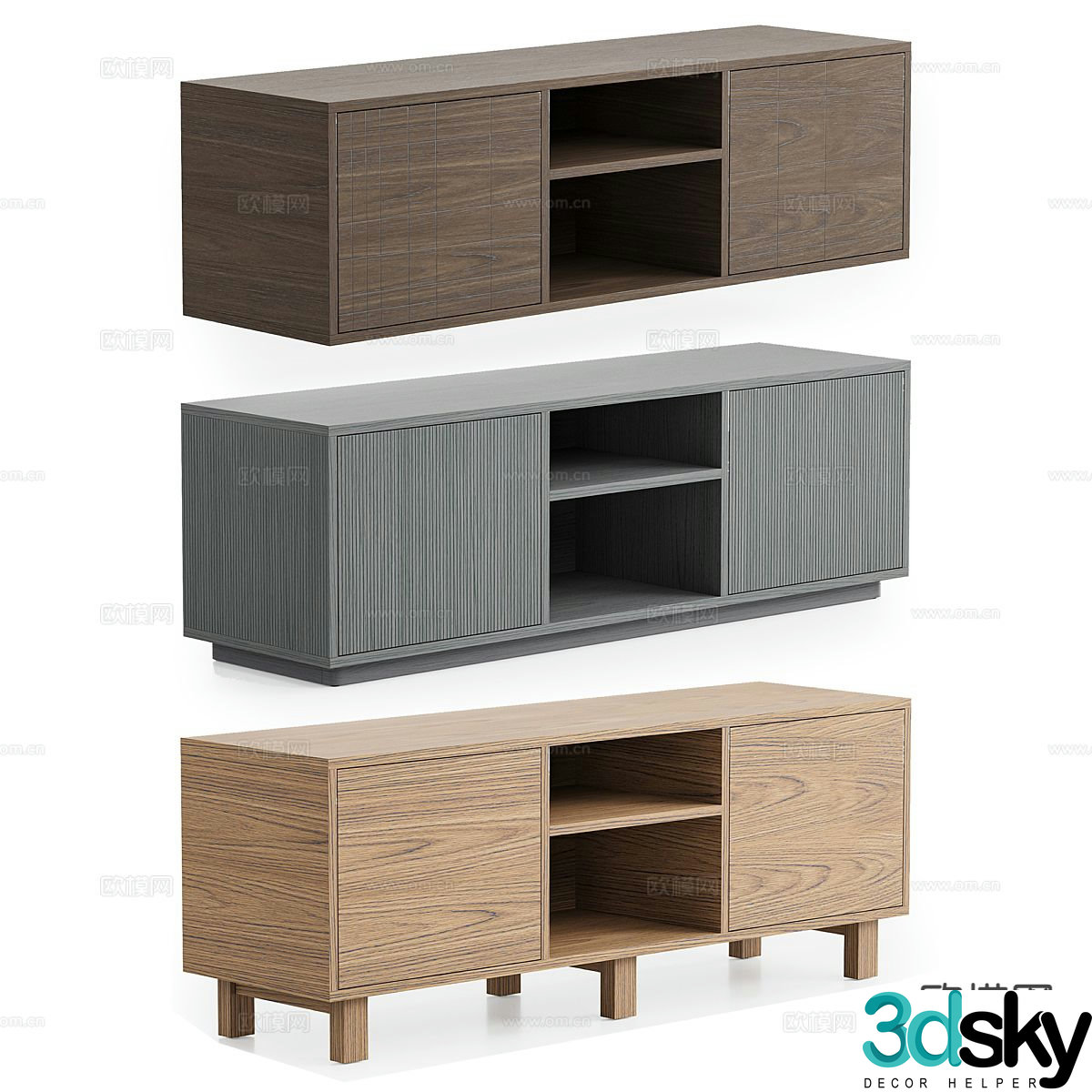 Modern TV cabinet 3d model