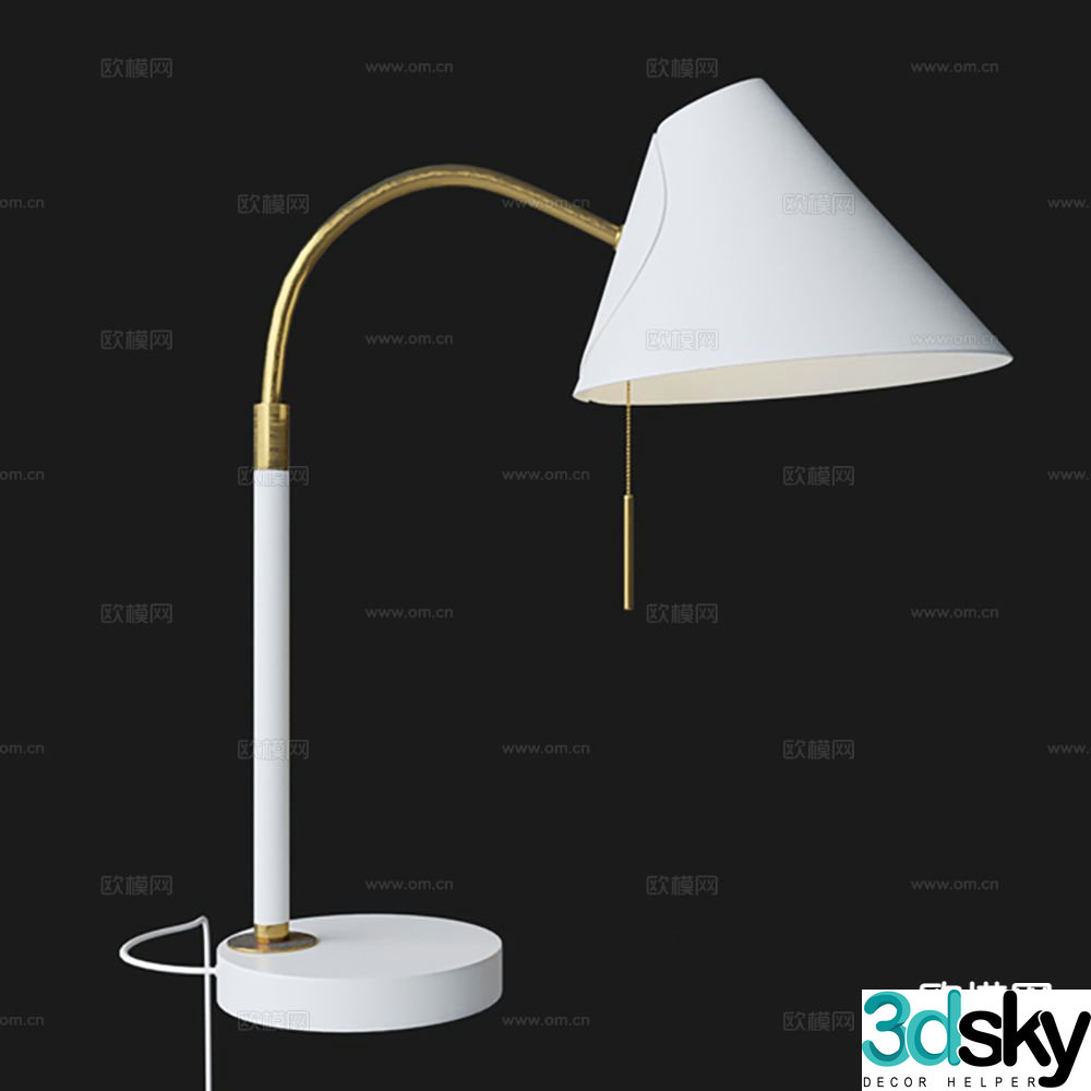 Desk lamp art lamp 3d model