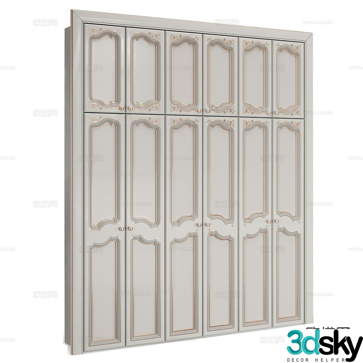 French wardrobe 3d model