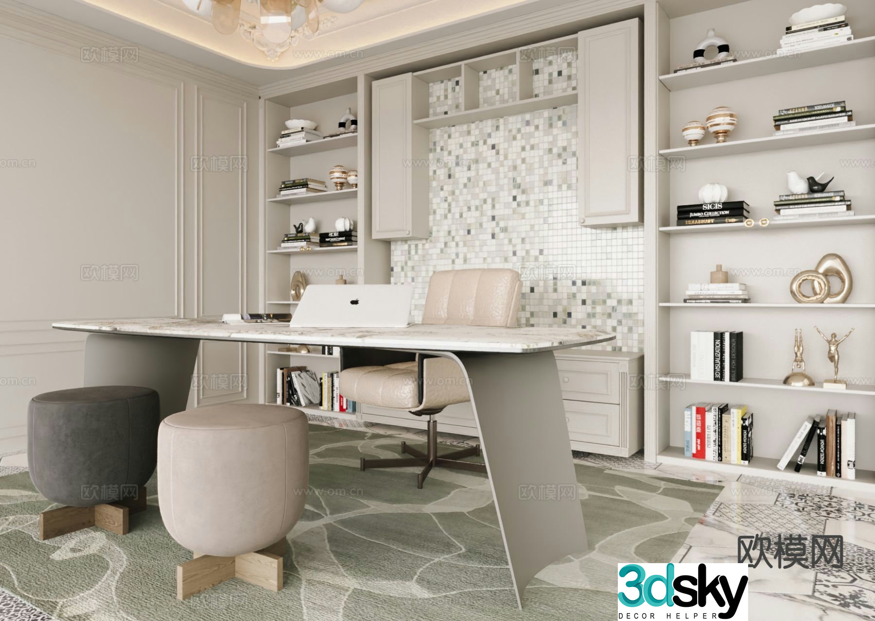 French study 3d model