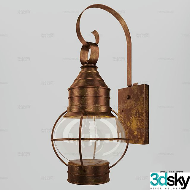 Industrial style lamps lighting wall lamp 3d model