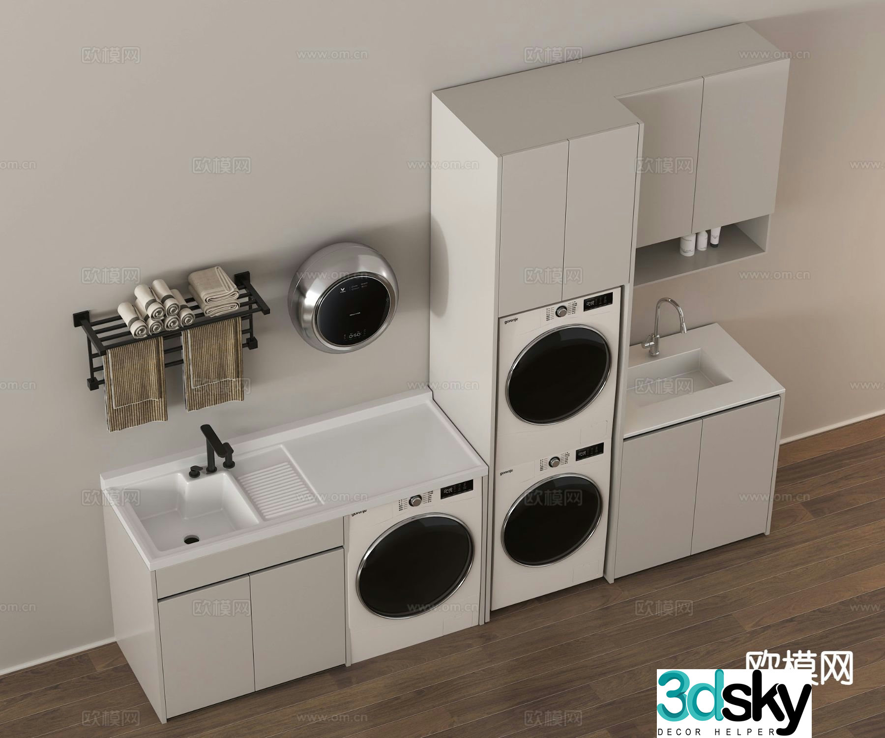 Washing machine cabinet 3d model