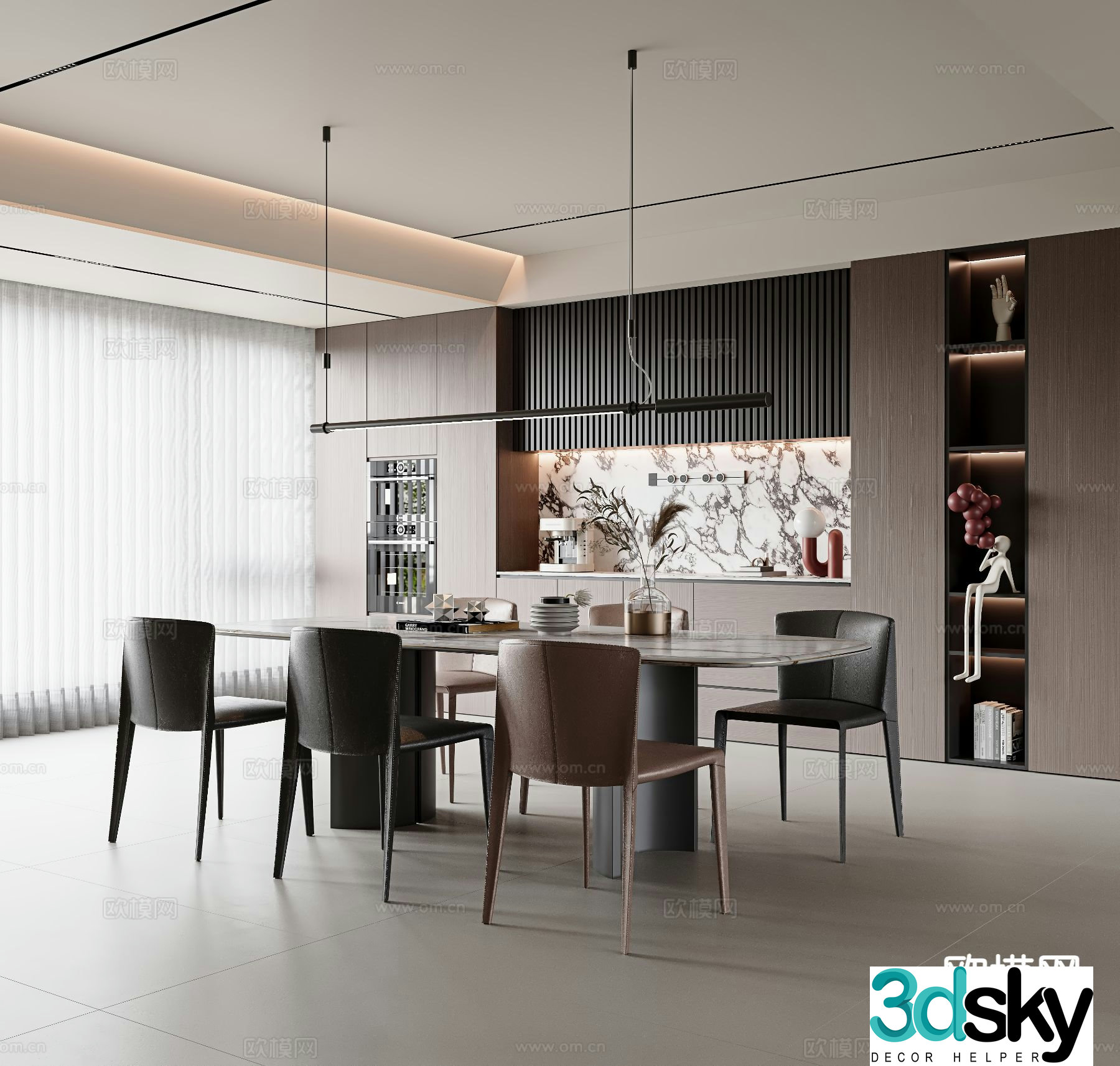 Italian restaurant 3d model