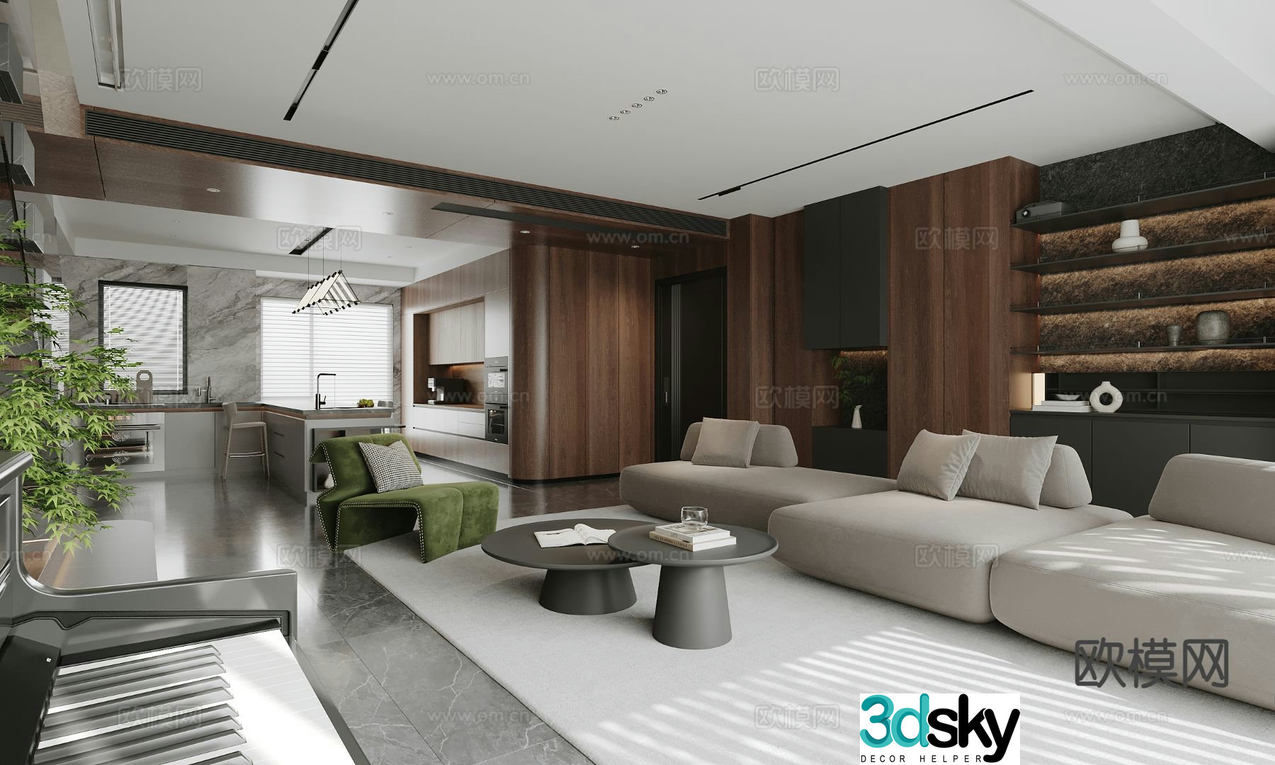 Italian restaurant 3d model
