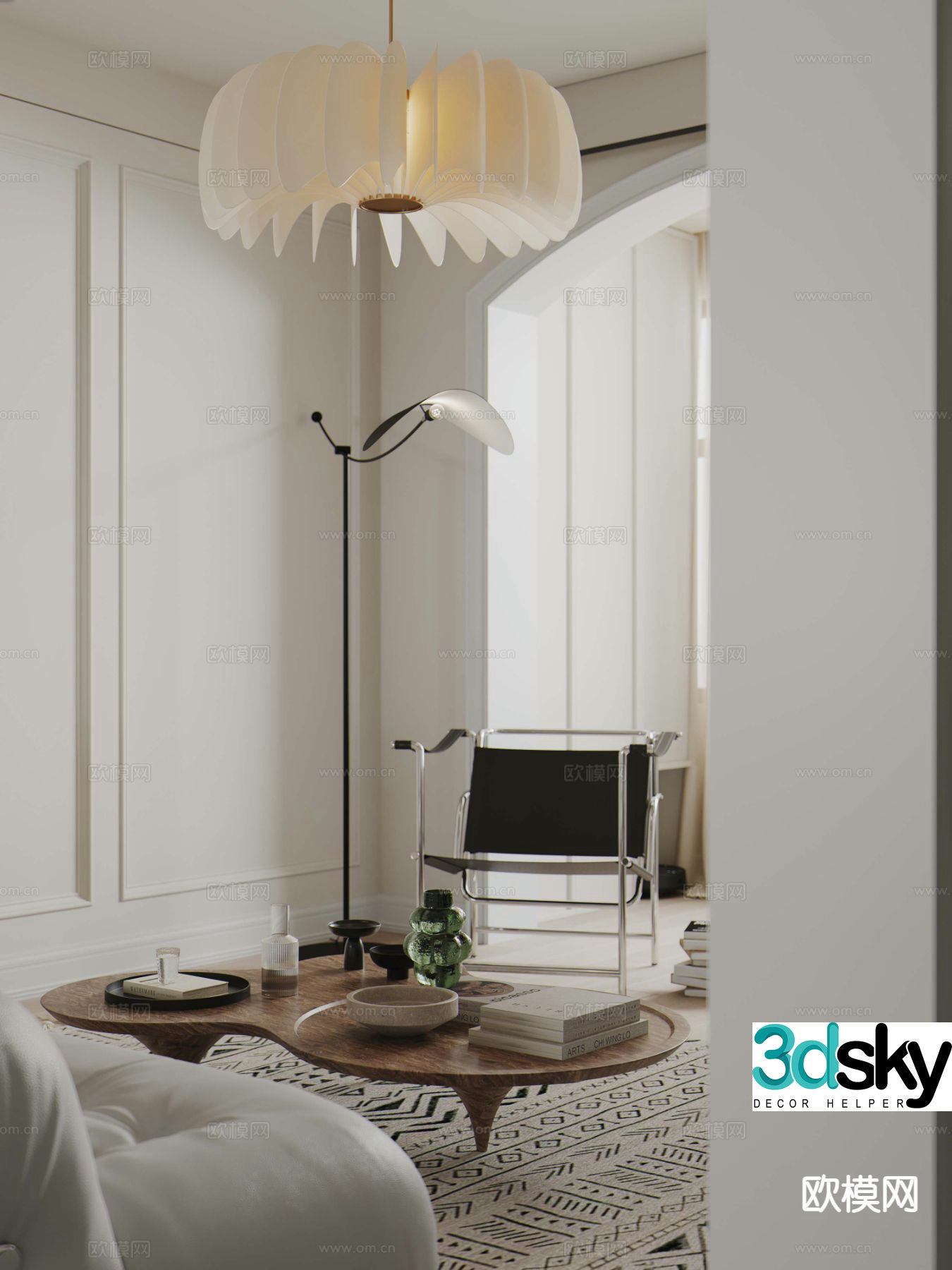 Creative floor lamp artistic floor lamp 3d model
