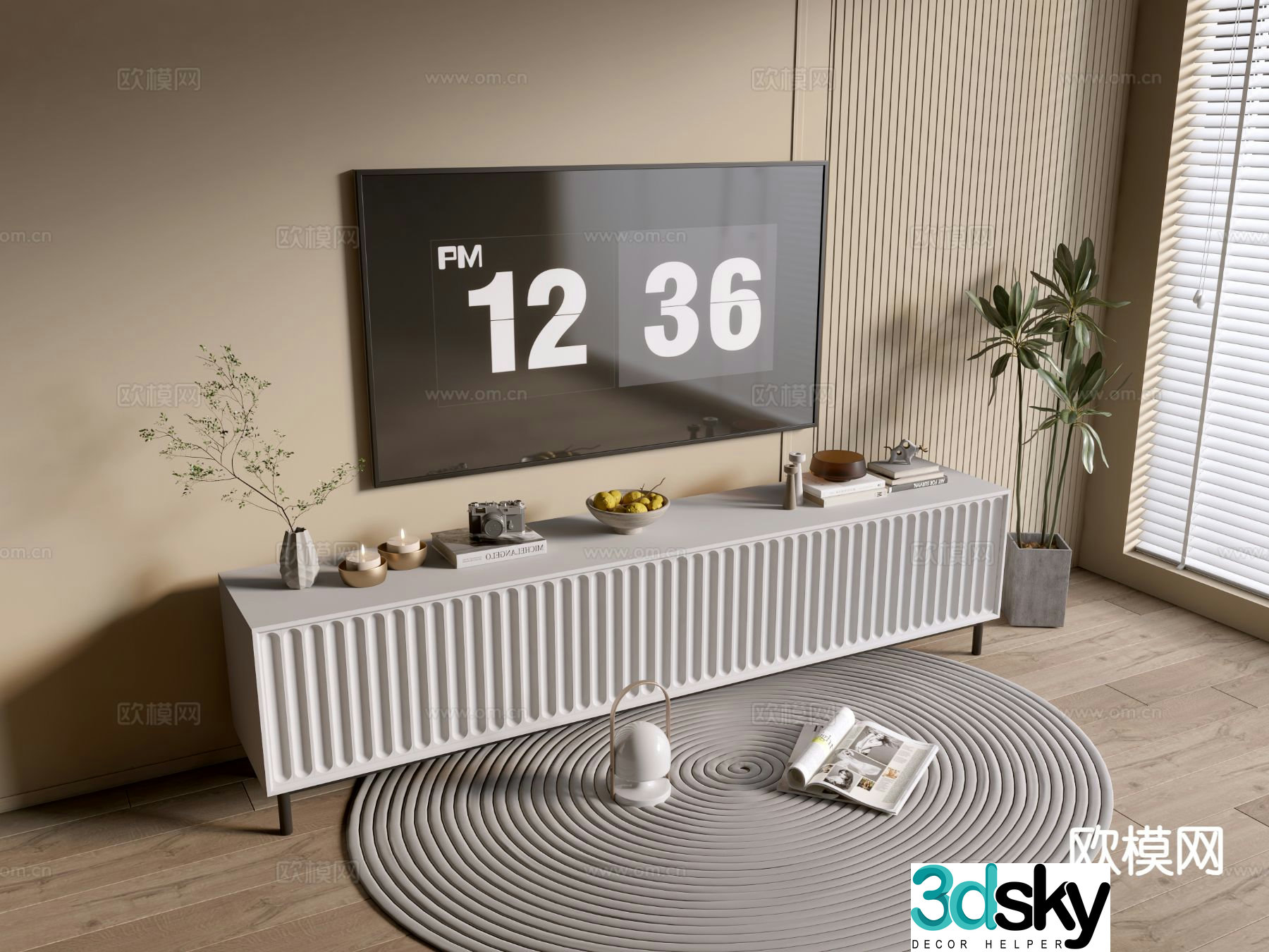 Modern TV cabinet 3d model