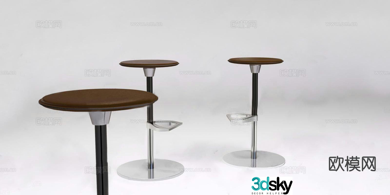 Swiss VITRA bar stool bar stool high stool 3d model