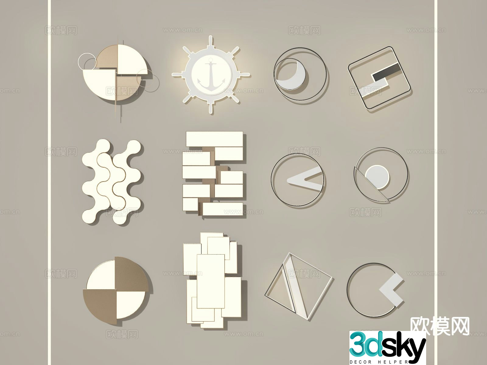 Cream style ceiling lamp bedroom lamp living room lamp 3d model