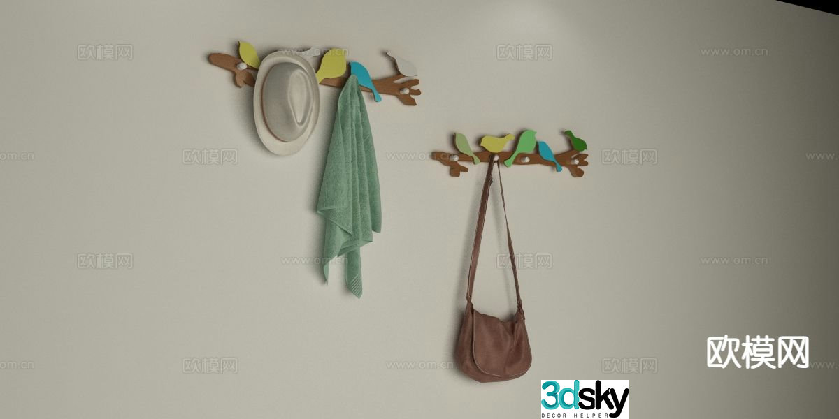 clothes hook clothes hanger 3d model