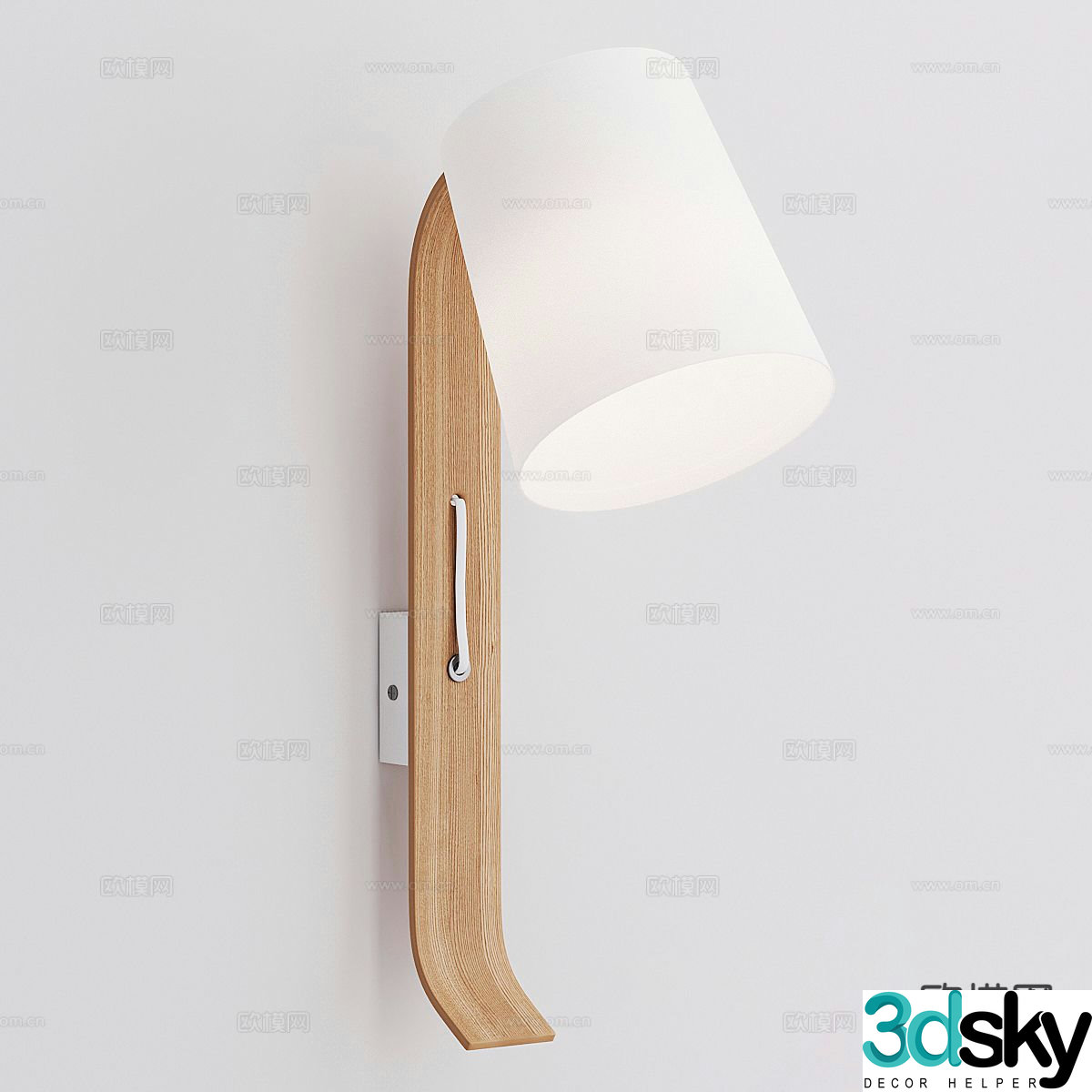 Wabi-sabi wall lamp minimalist wall lamp 3d model