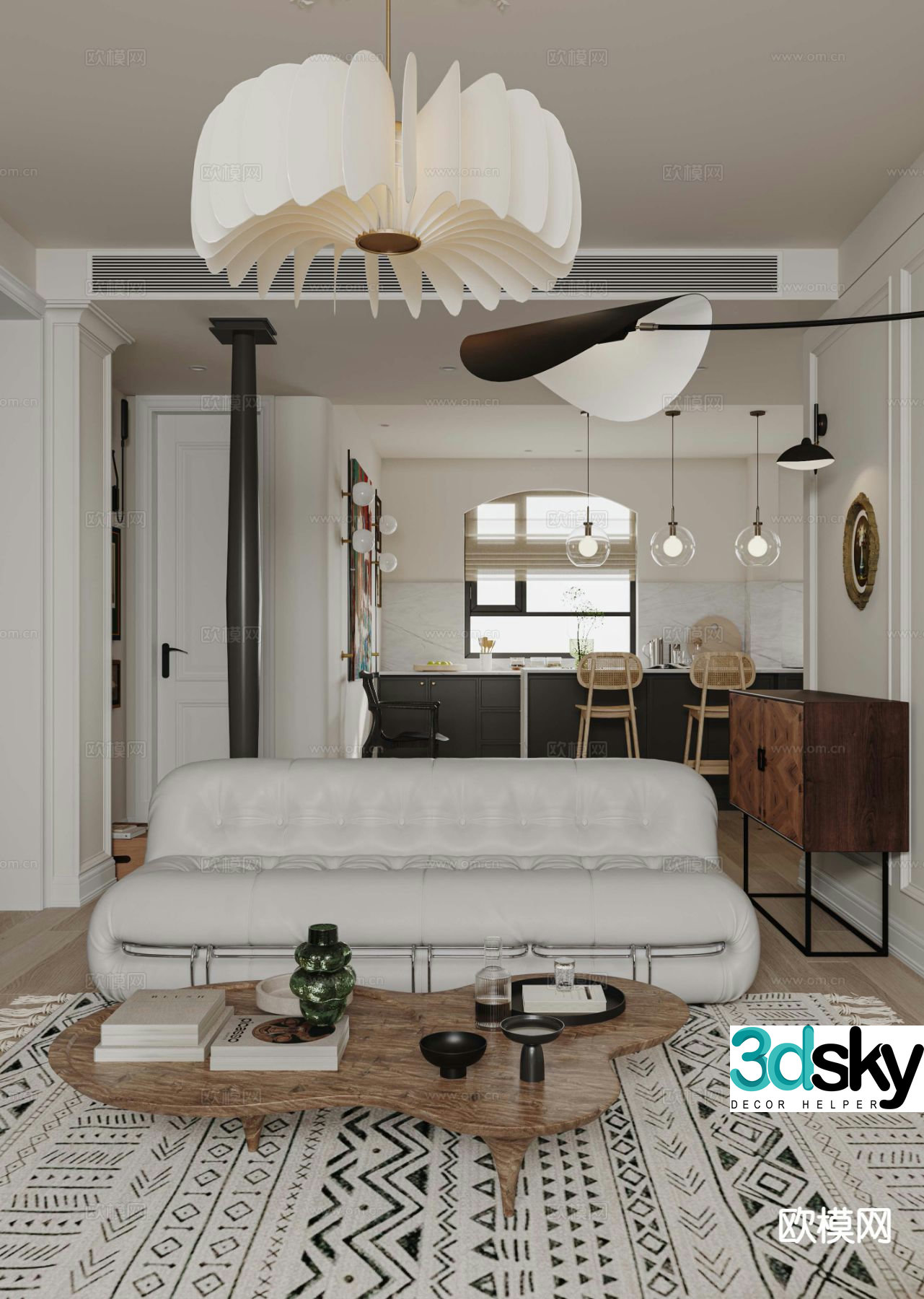 French restaurant 3d model