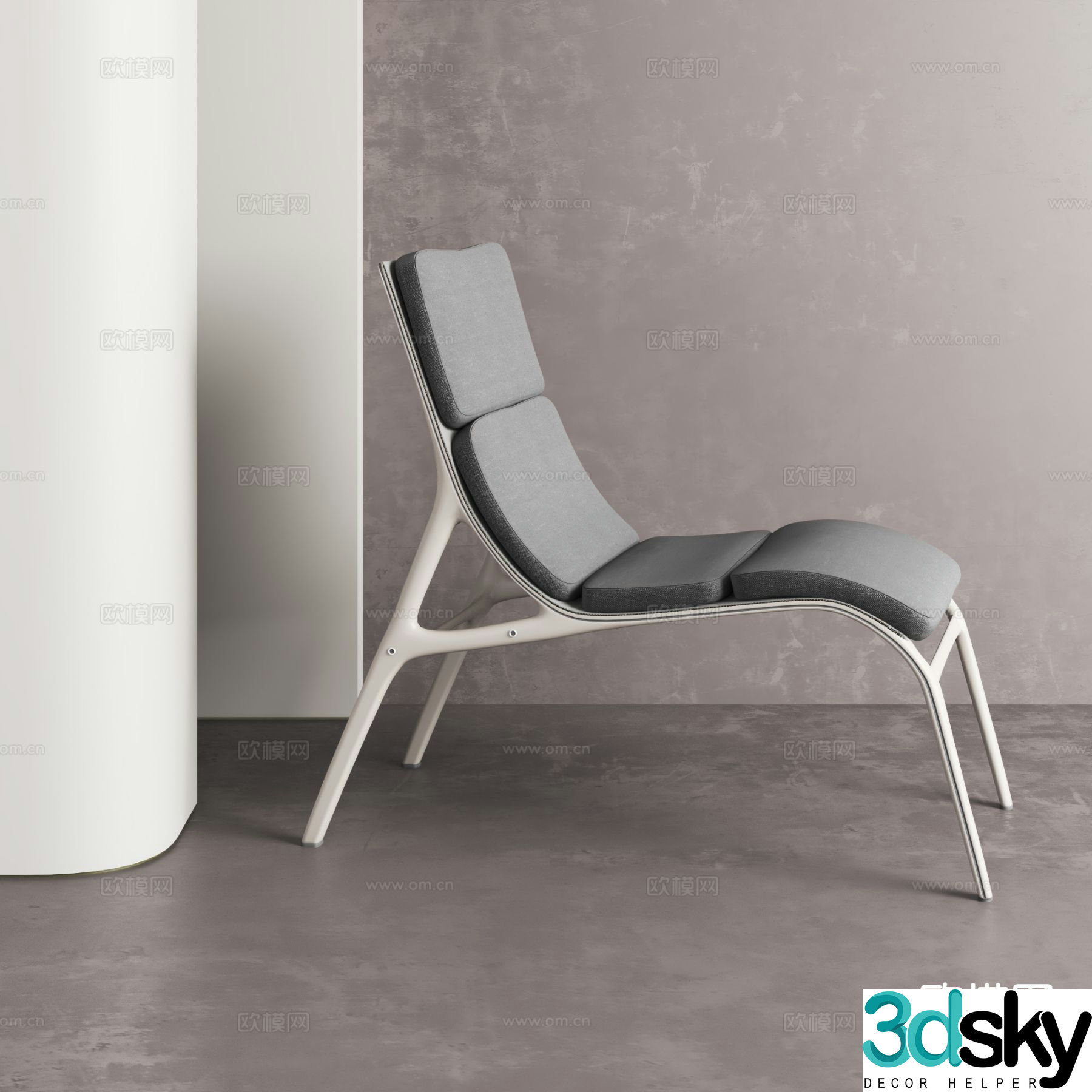Modern lounge chair 3d model
