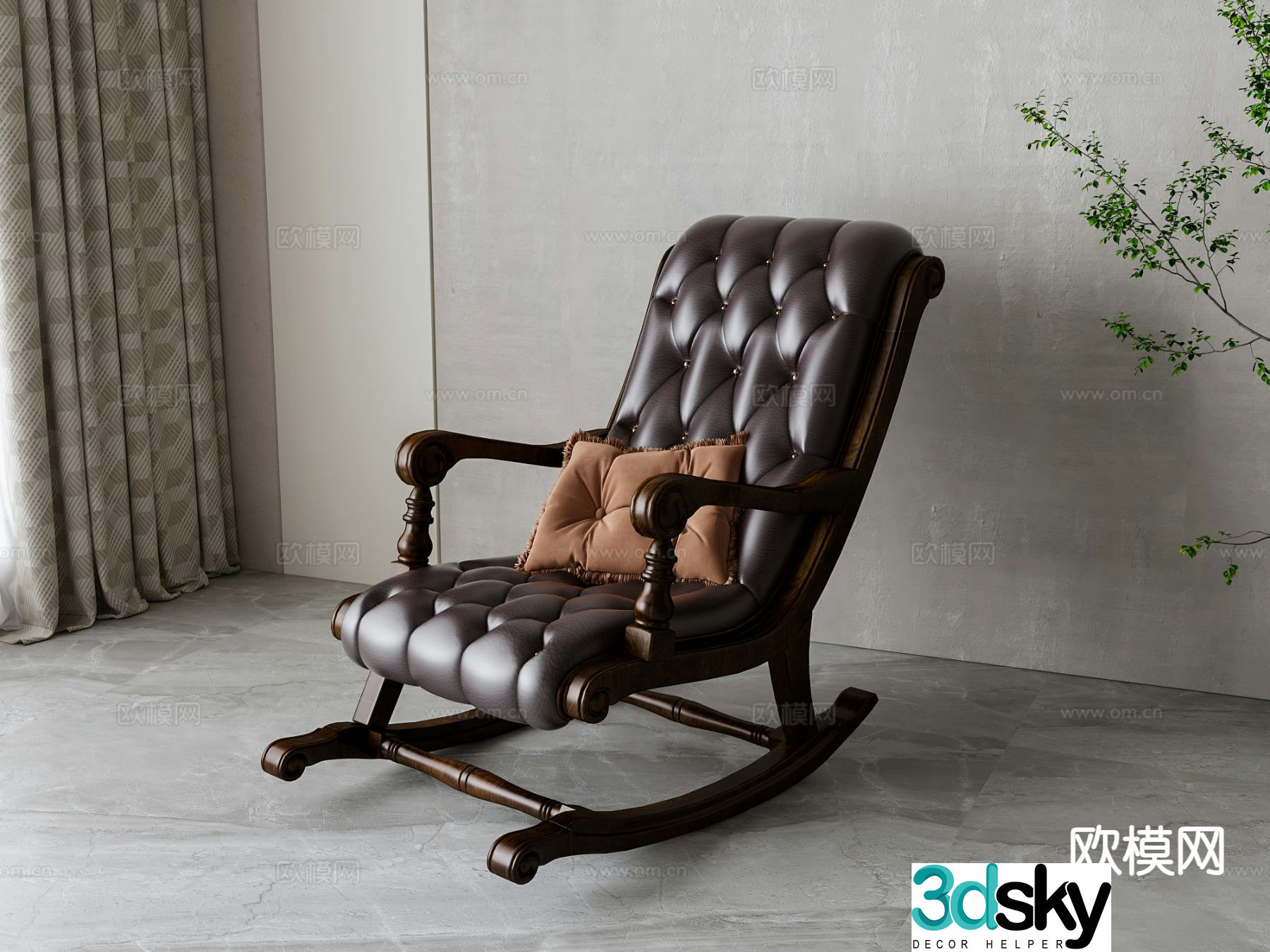 American Recliner Leisure Recliner 3D Model