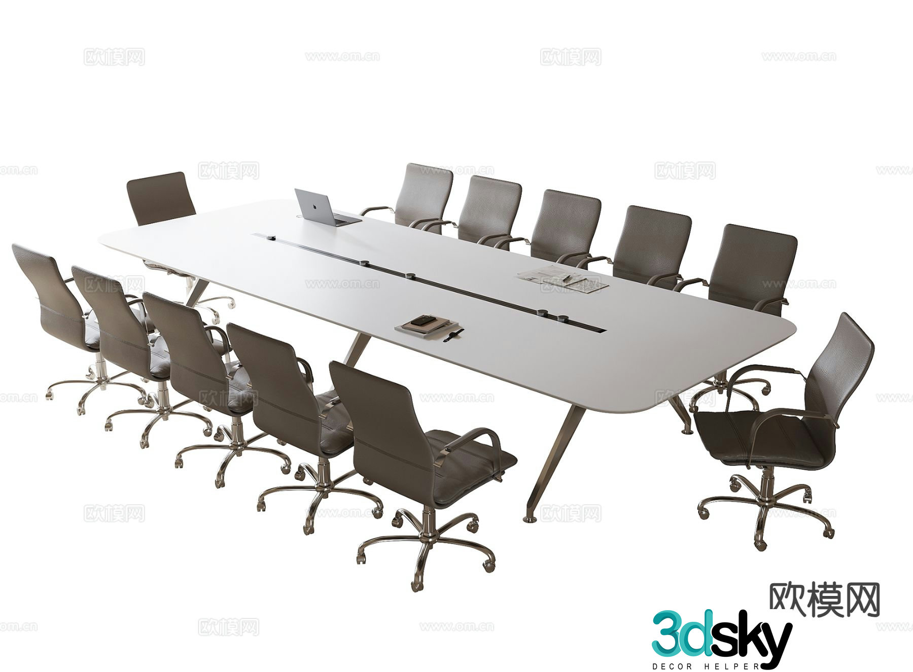 Modern conference table conference table 3d model