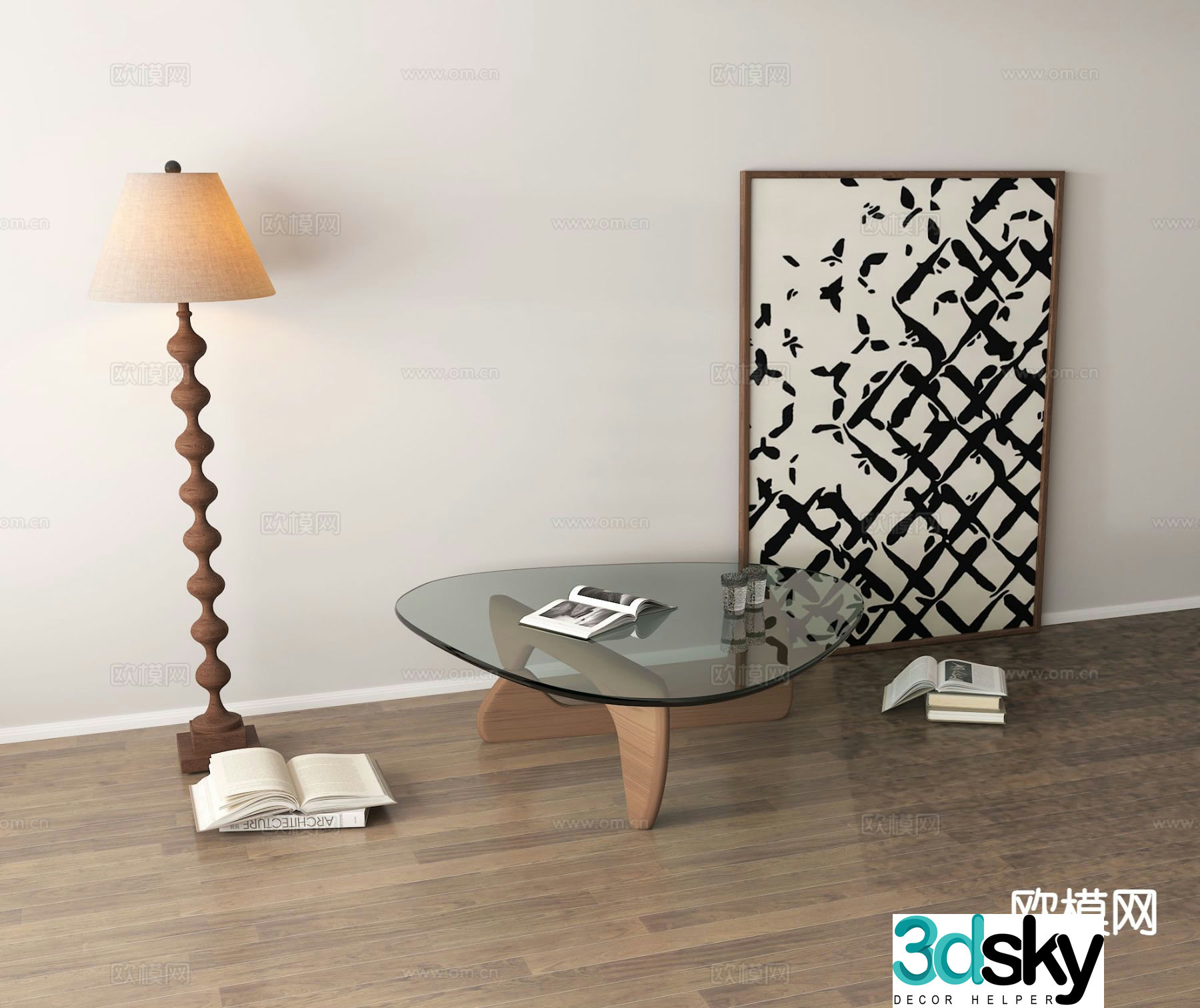 Medieval style coffee table 3D model