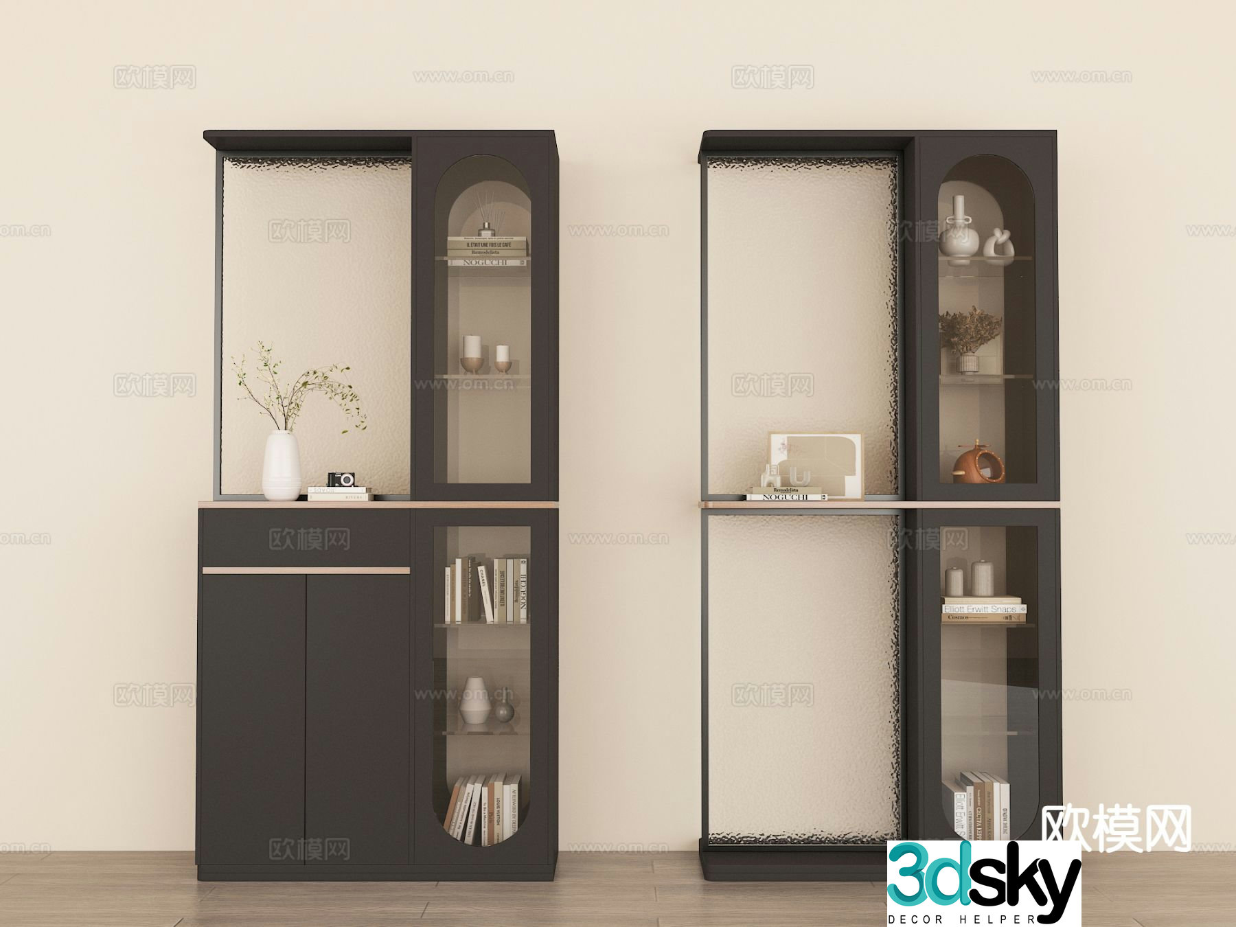 Modern entryway cabinet screen cabinet 3d model