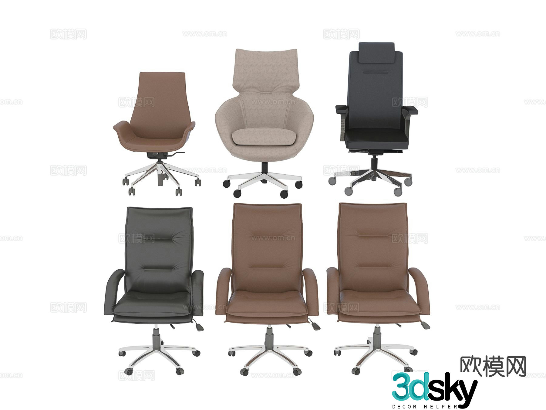 Office chair executive chair 3d model