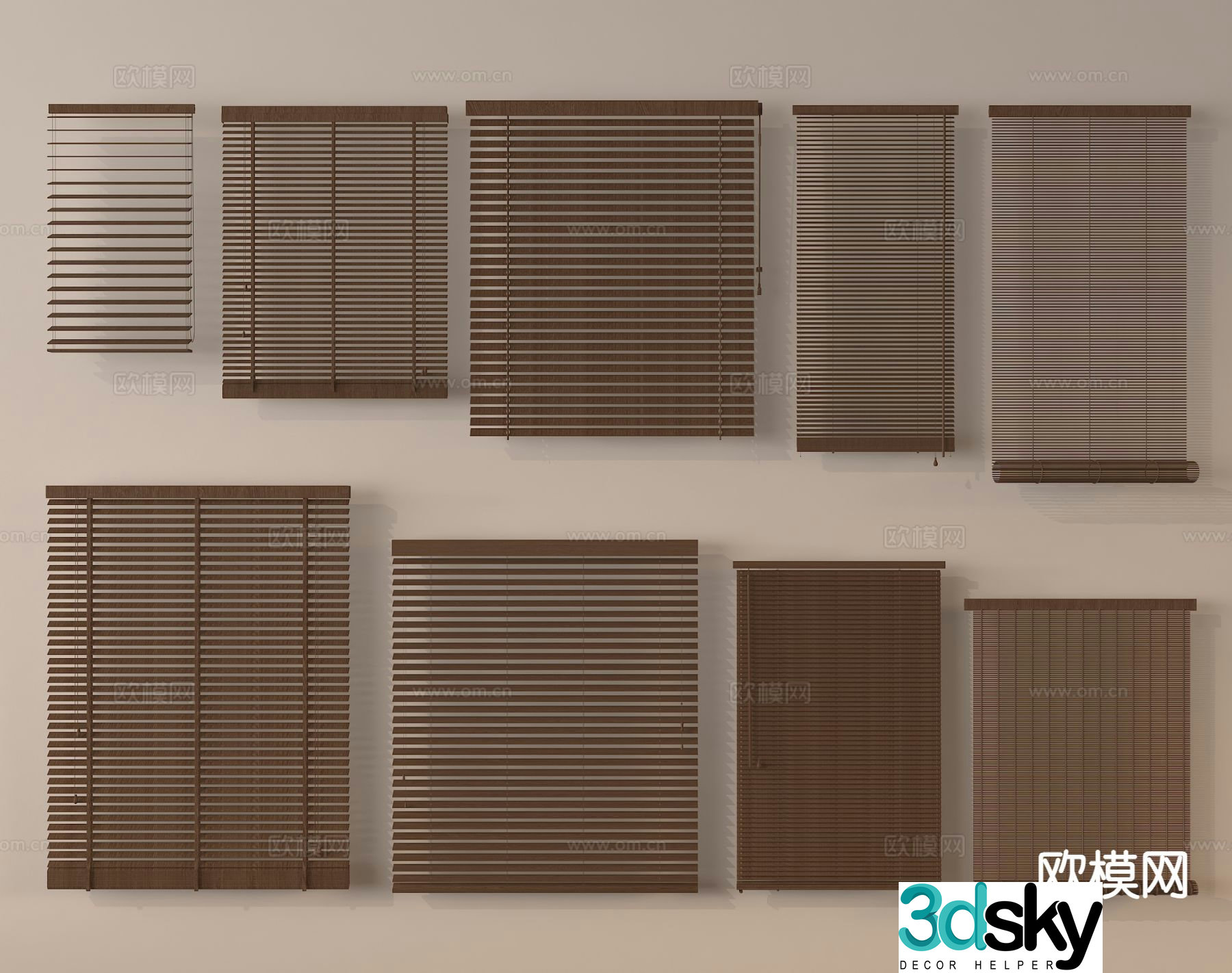 Curtains curtains blinds roller blinds 3d model