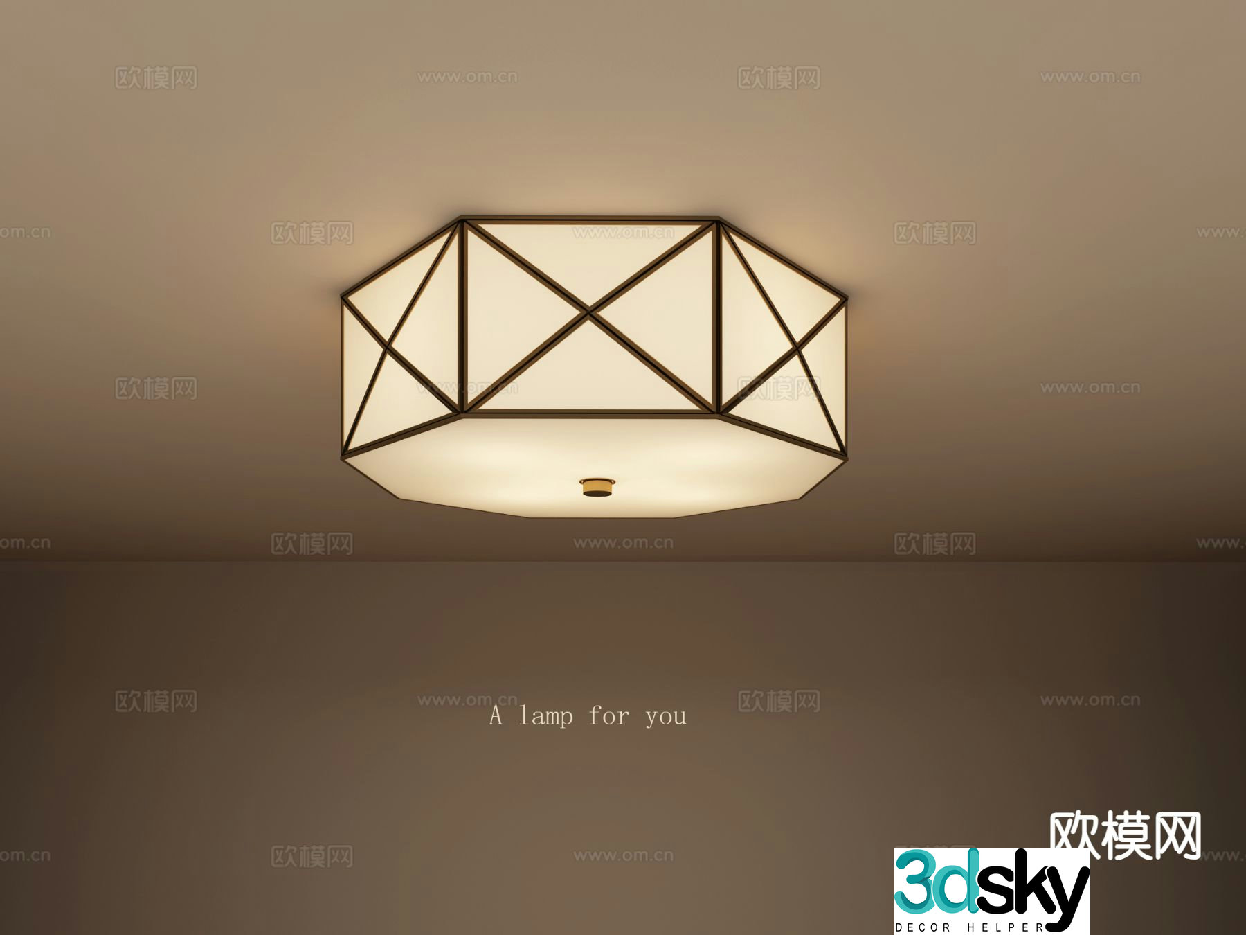 Creative ceiling lamp living room lamp bedroom lamp 3d model