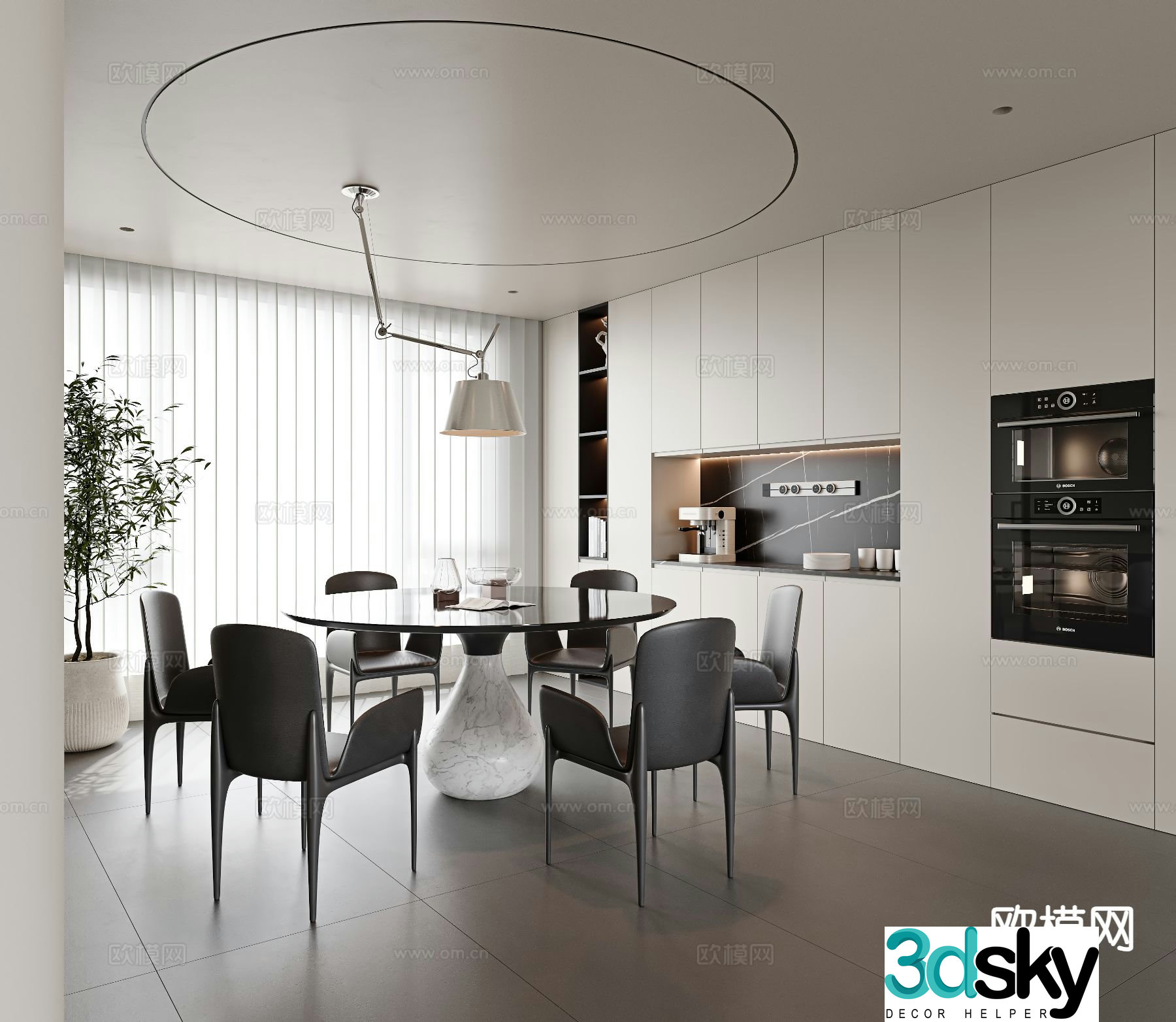 Italian restaurant 3d model
