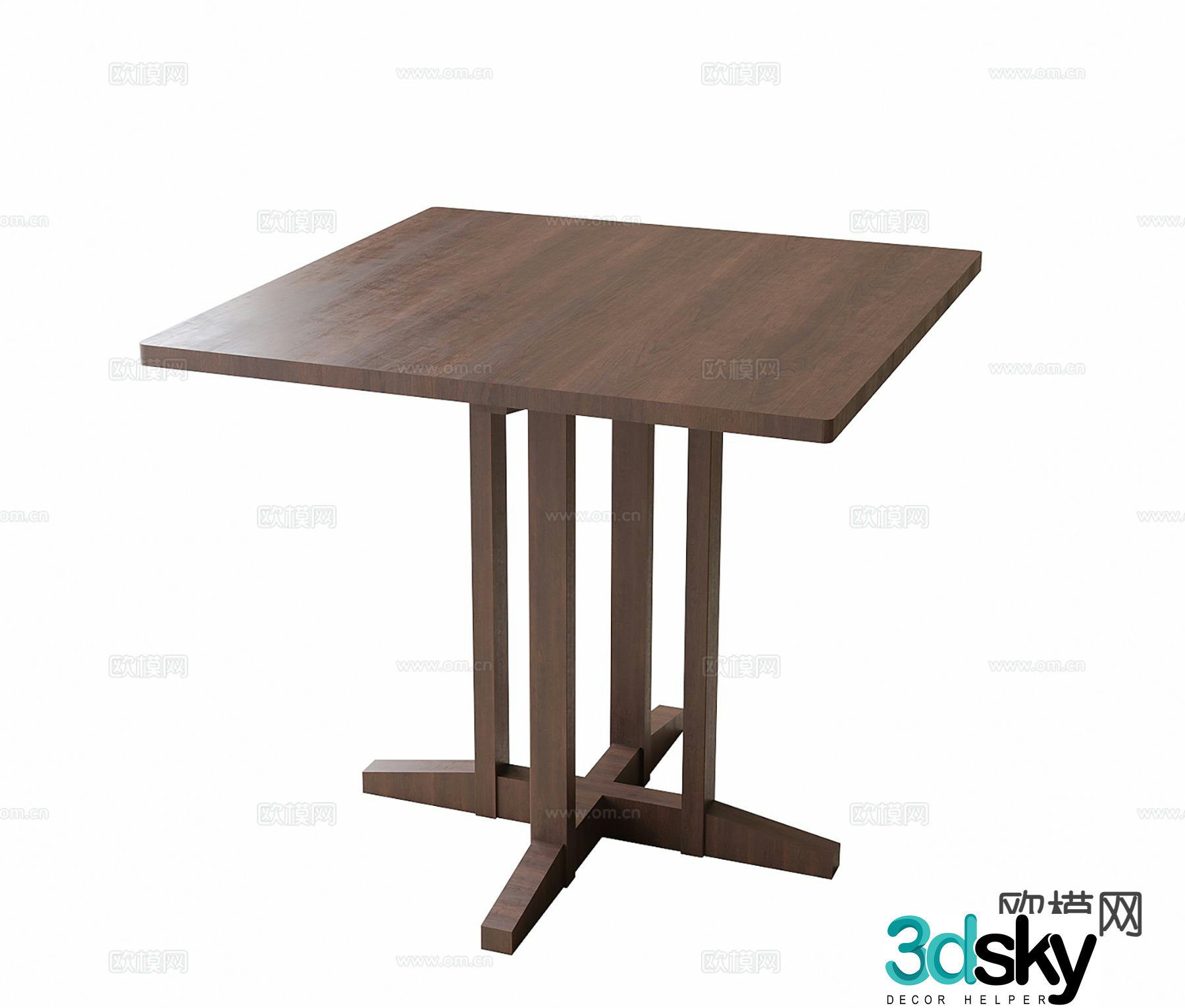 Modern coffee table casual table 3d model