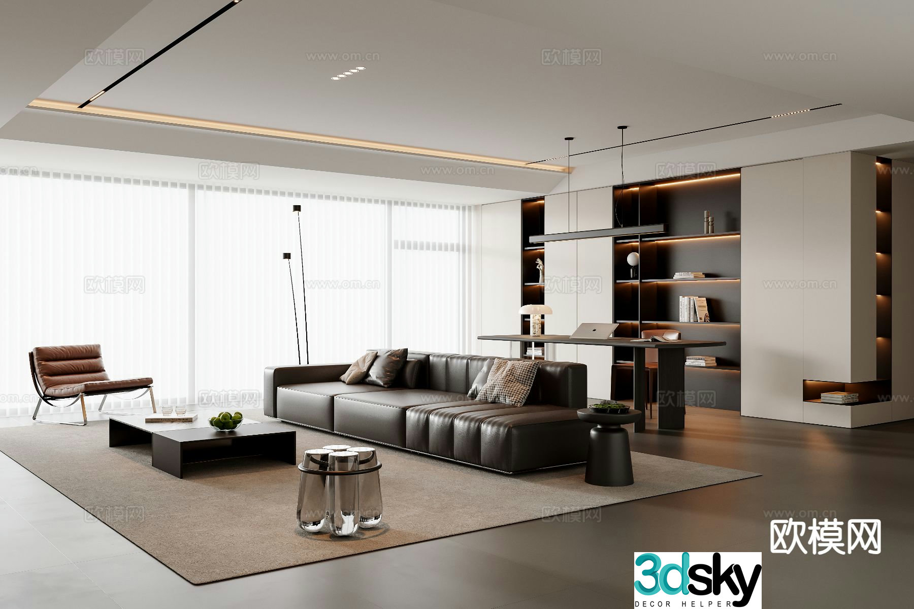 Italian living room 3d model