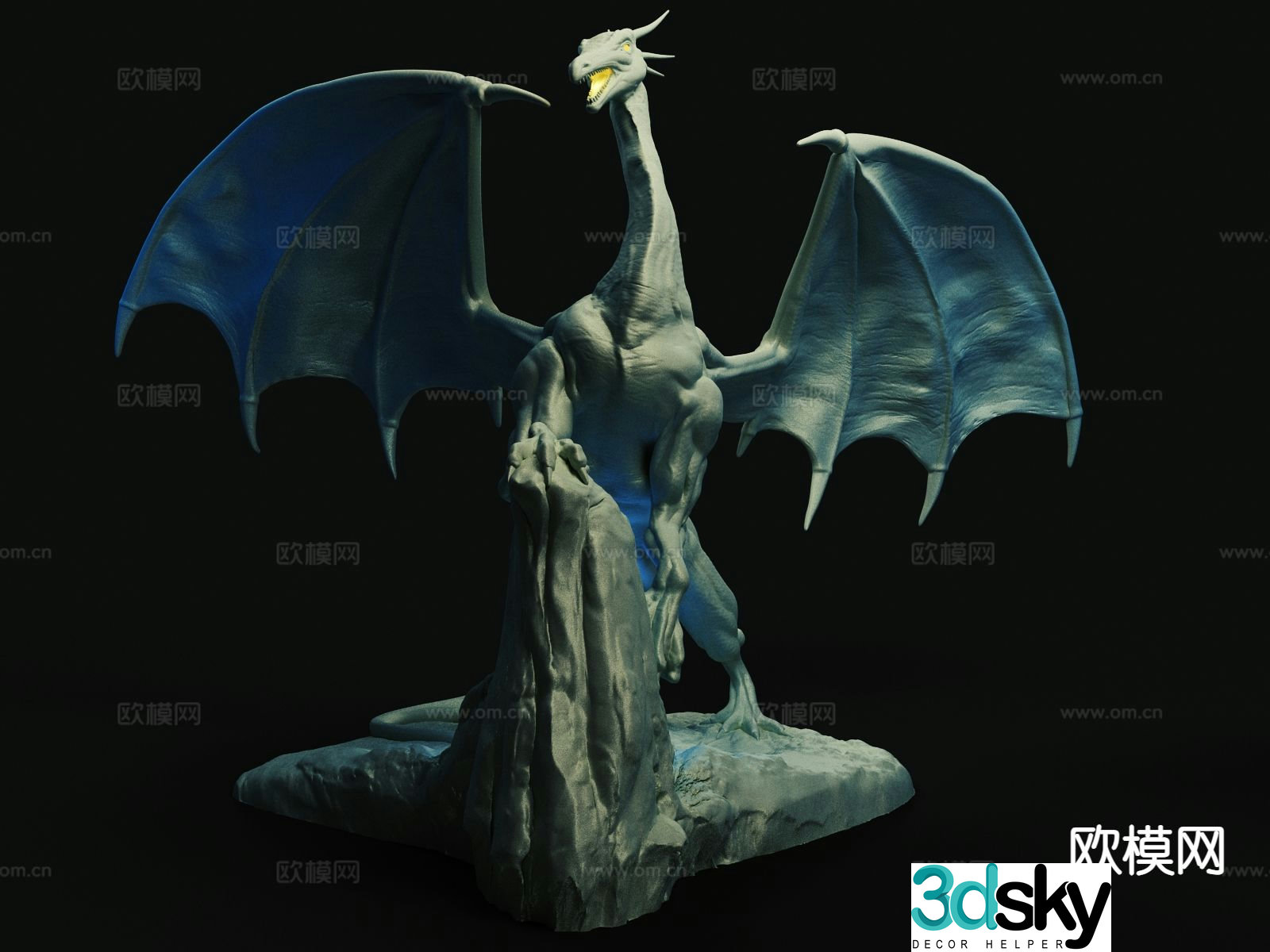 dragon dragon western dragon 3d model