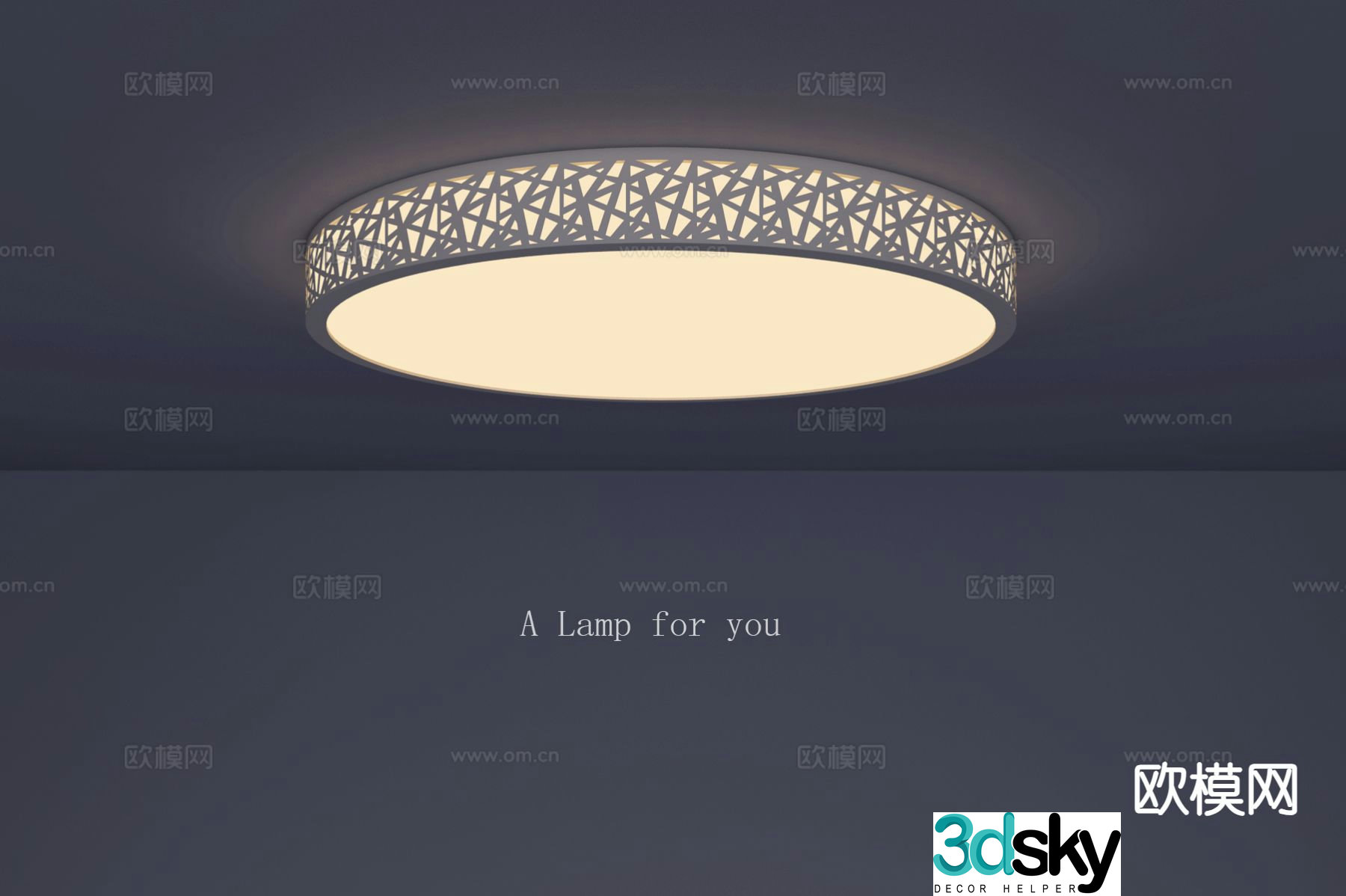 Simple ceiling lamp living room lamp 3d model