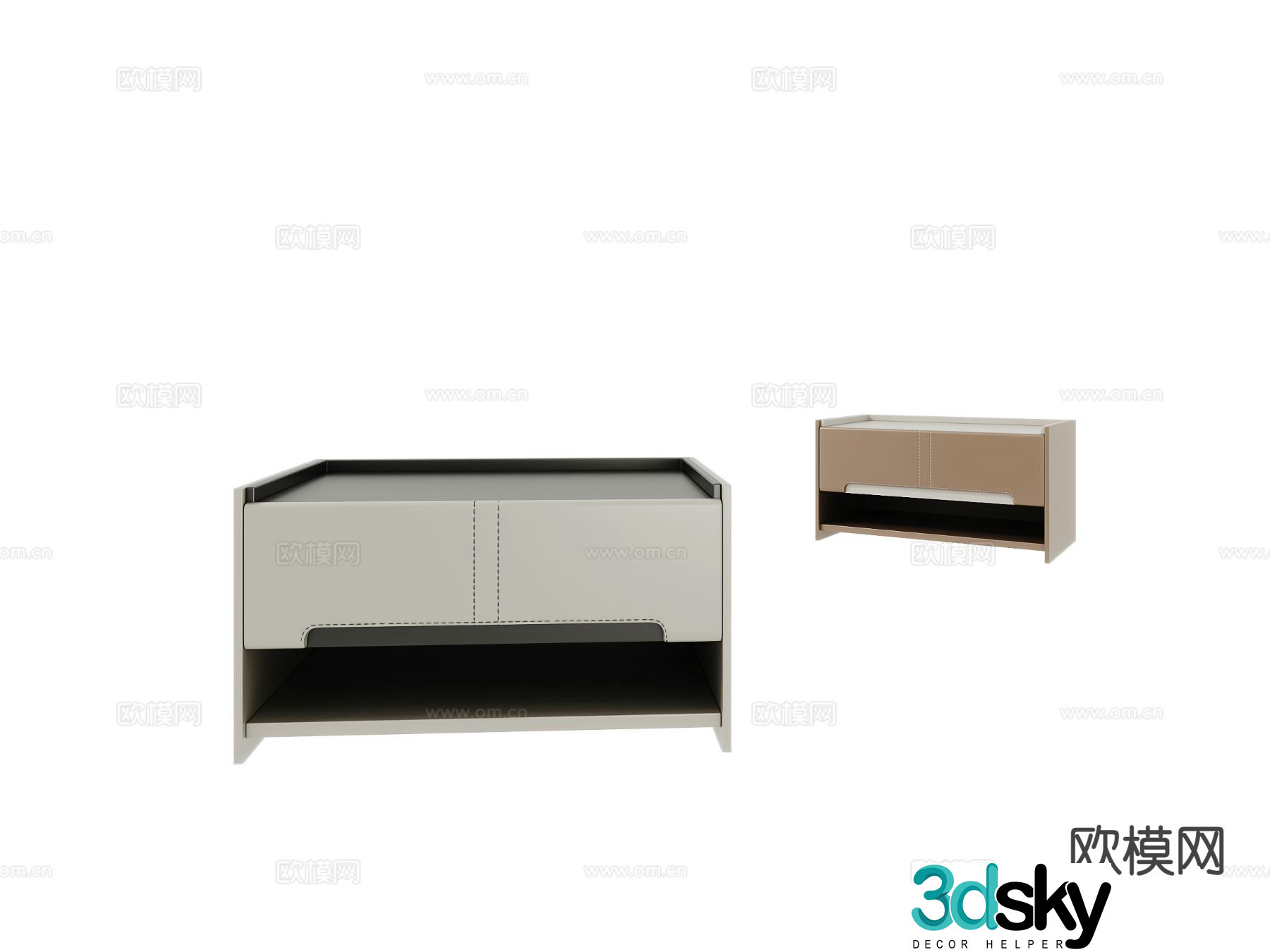 Modern bedside table children’s bedside table 3d model