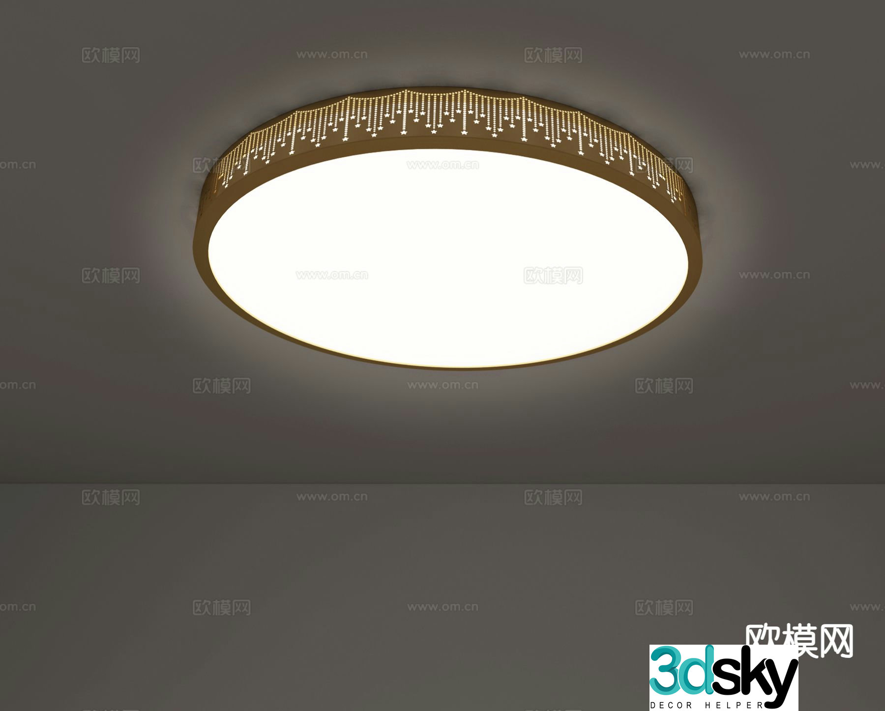 LED ceiling lamp living room lamp 3d model
